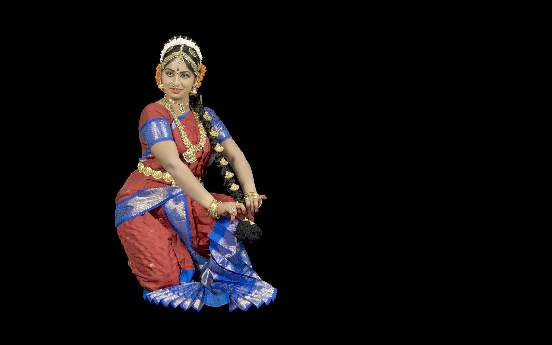 1920x1200 South Indian Kuchipudi Dance Dress Up Girl HD Wallpaper