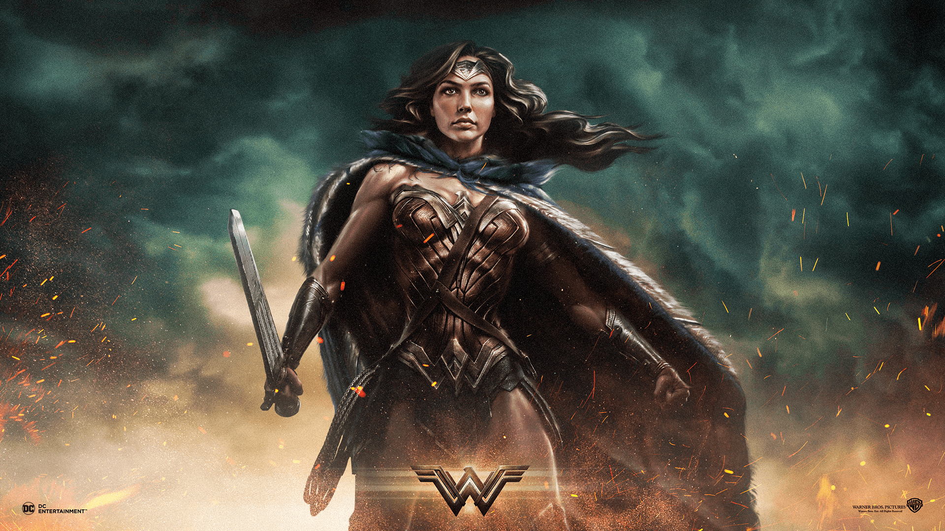 1920x1080 Wonder Woman Movie Desktop Wallpaper