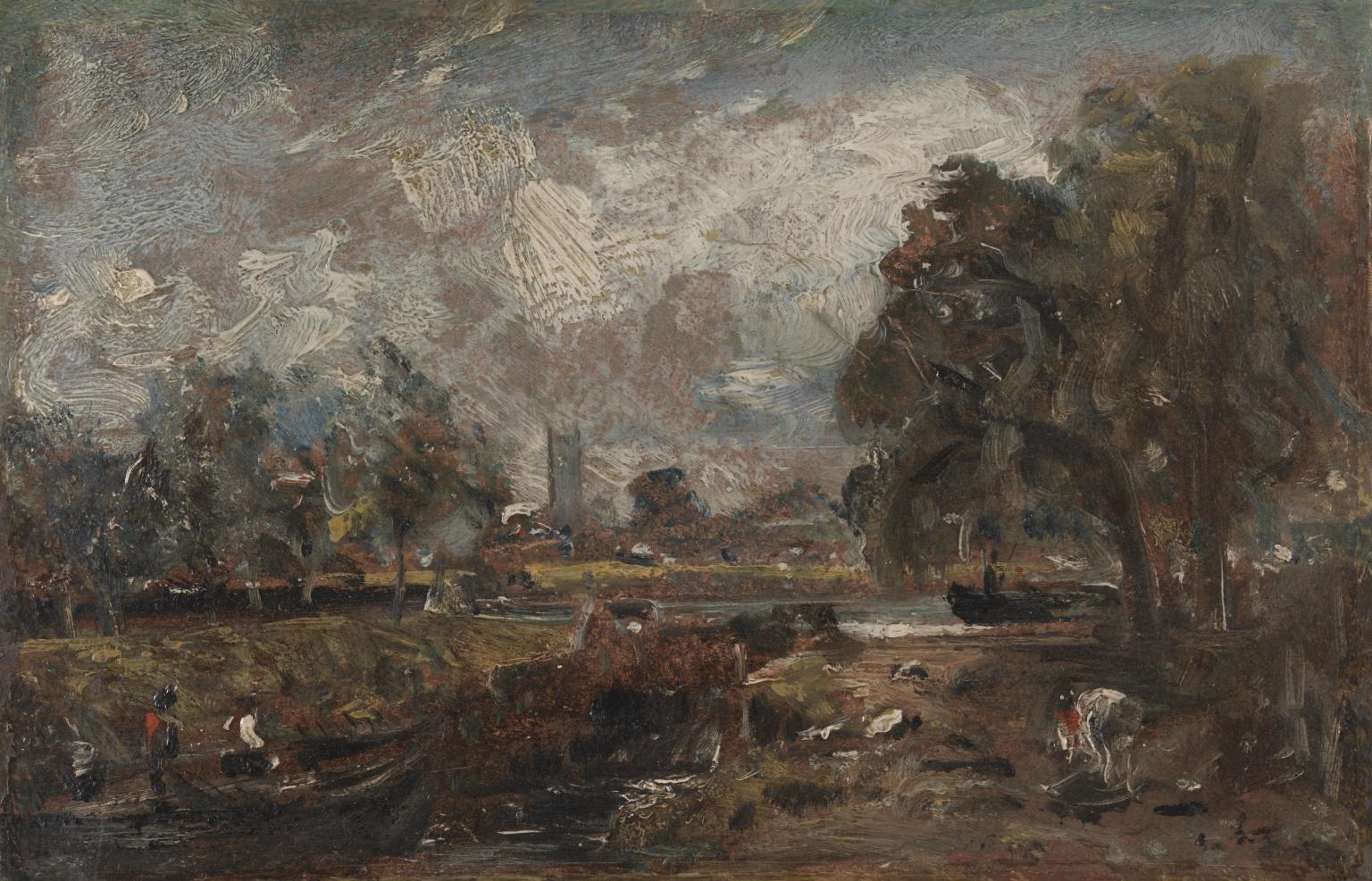 1536x987 Dedham Lock', John Constable, c.1820