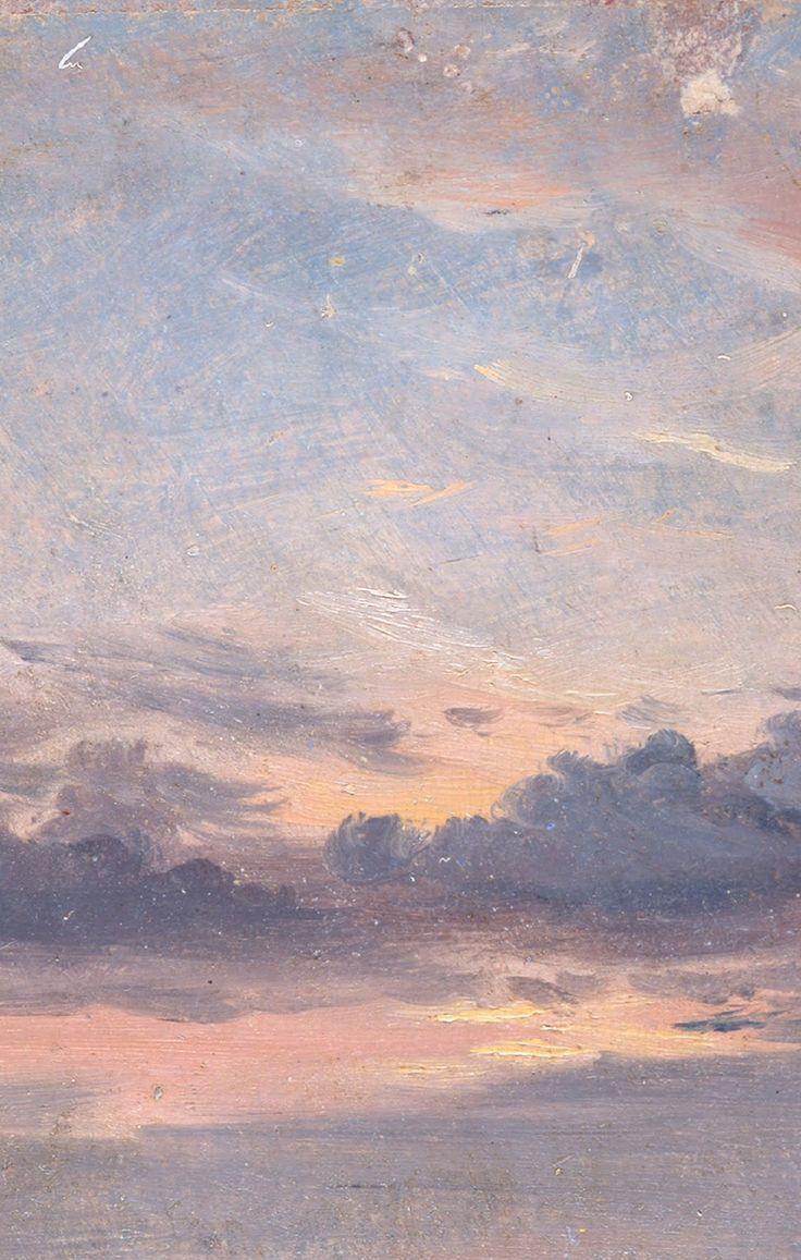 736x1157 A Cloud Study, Sunset Constable, 1776– British Arts & Culture. Dreamy art, Aesthetic painting, Aesthetic art