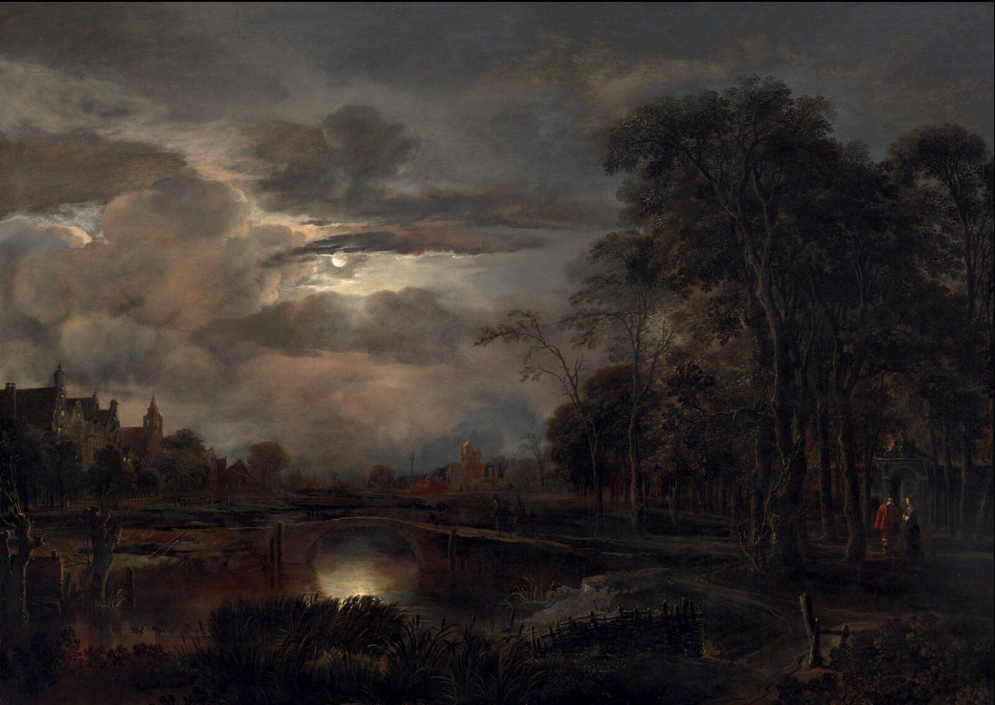 2048x1452 John Constable on Twitter. Moonlight painting, Landscape, Landscape paintings