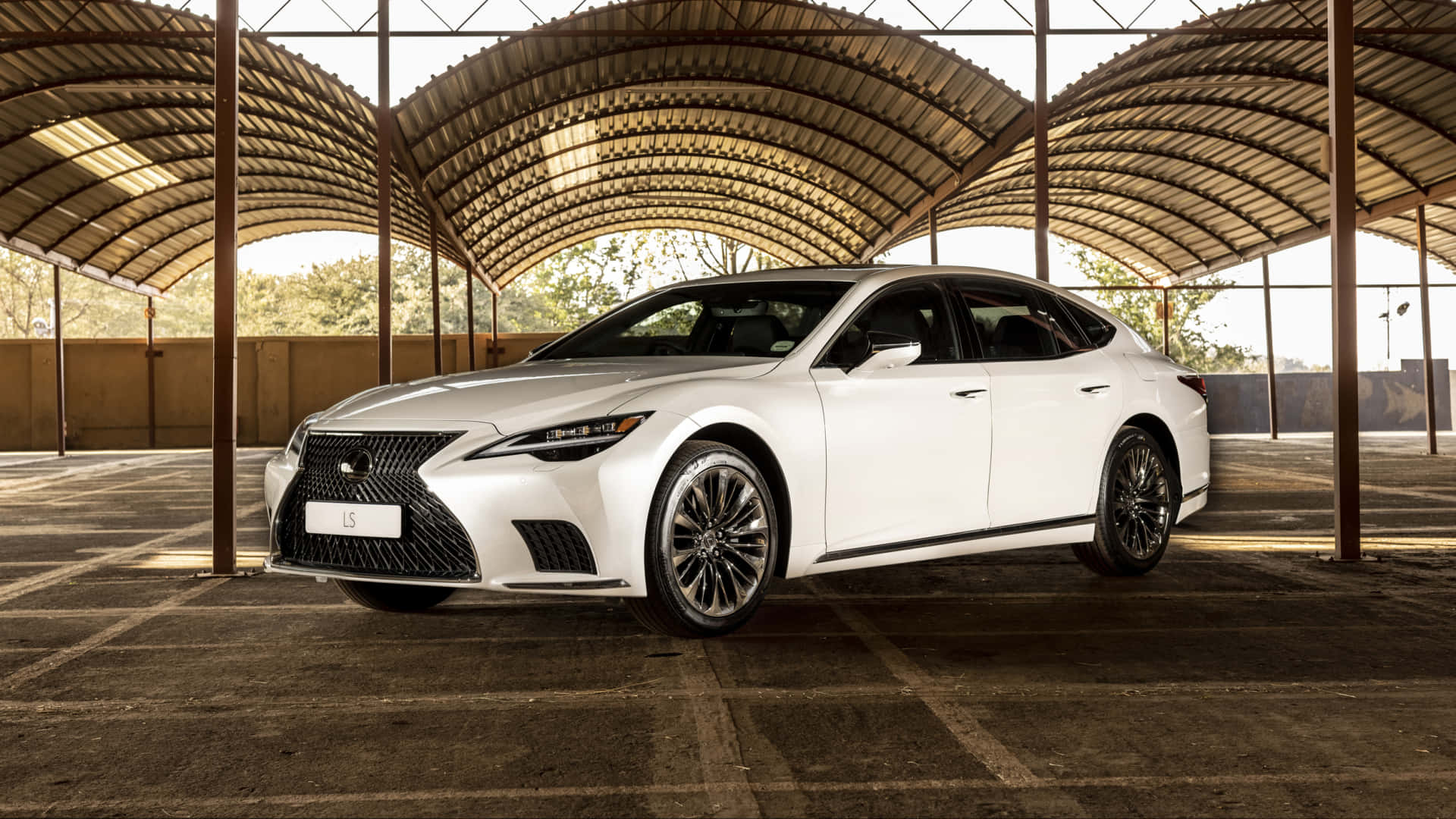 1920x1080 Download Sleek and Luxurious Lexus LS 500 Exterior Wallpaper