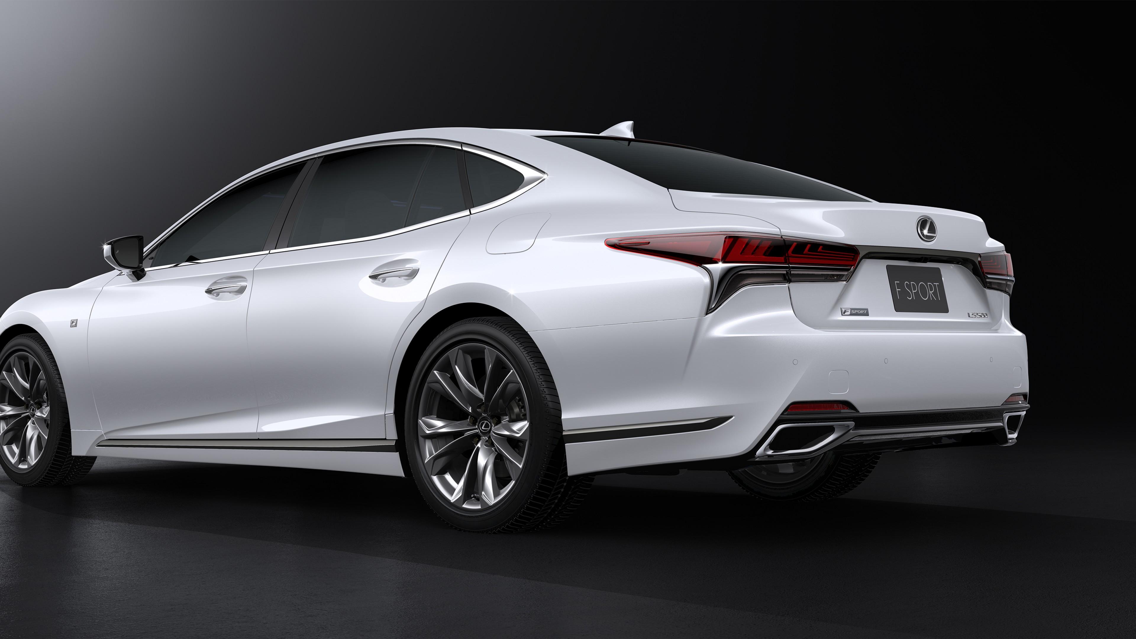 3840x2160 Wallpaper Lexus LS 500 F Sport, white, 2017 New York Auto Show, Cars & Bikes