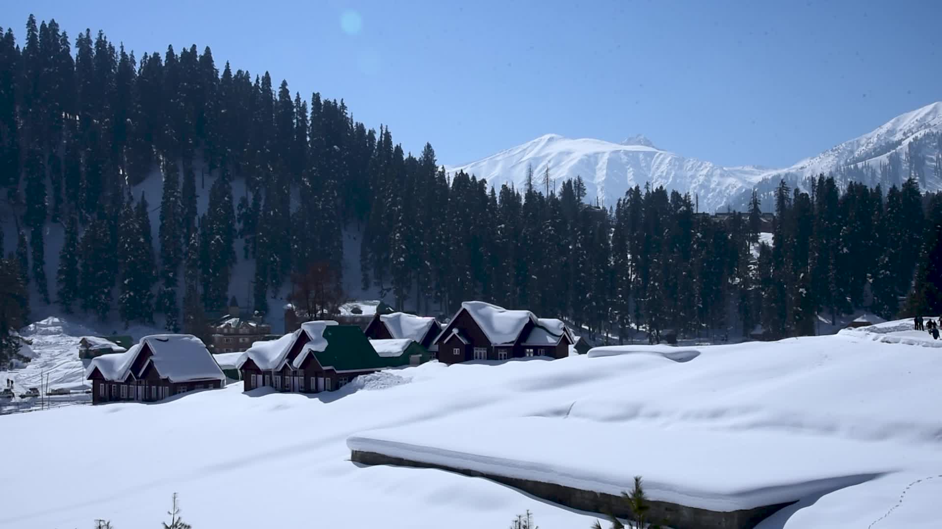 1920x1080 Sunny Day in Gulmarg Indian Administered Kashmir