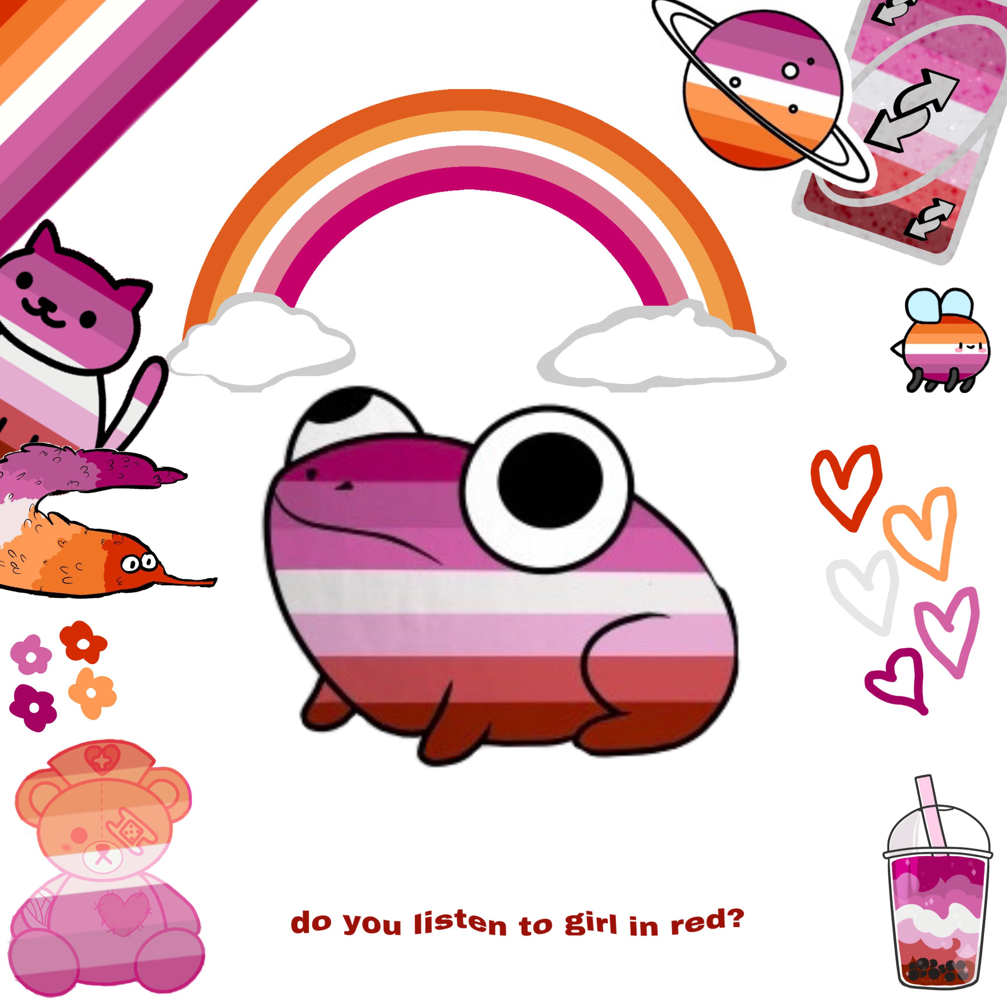 3464x3464 Here's a wallpaper for lesbian pride! You guys get the almighty lord and savior, lesbifrog. Enjoy! <33