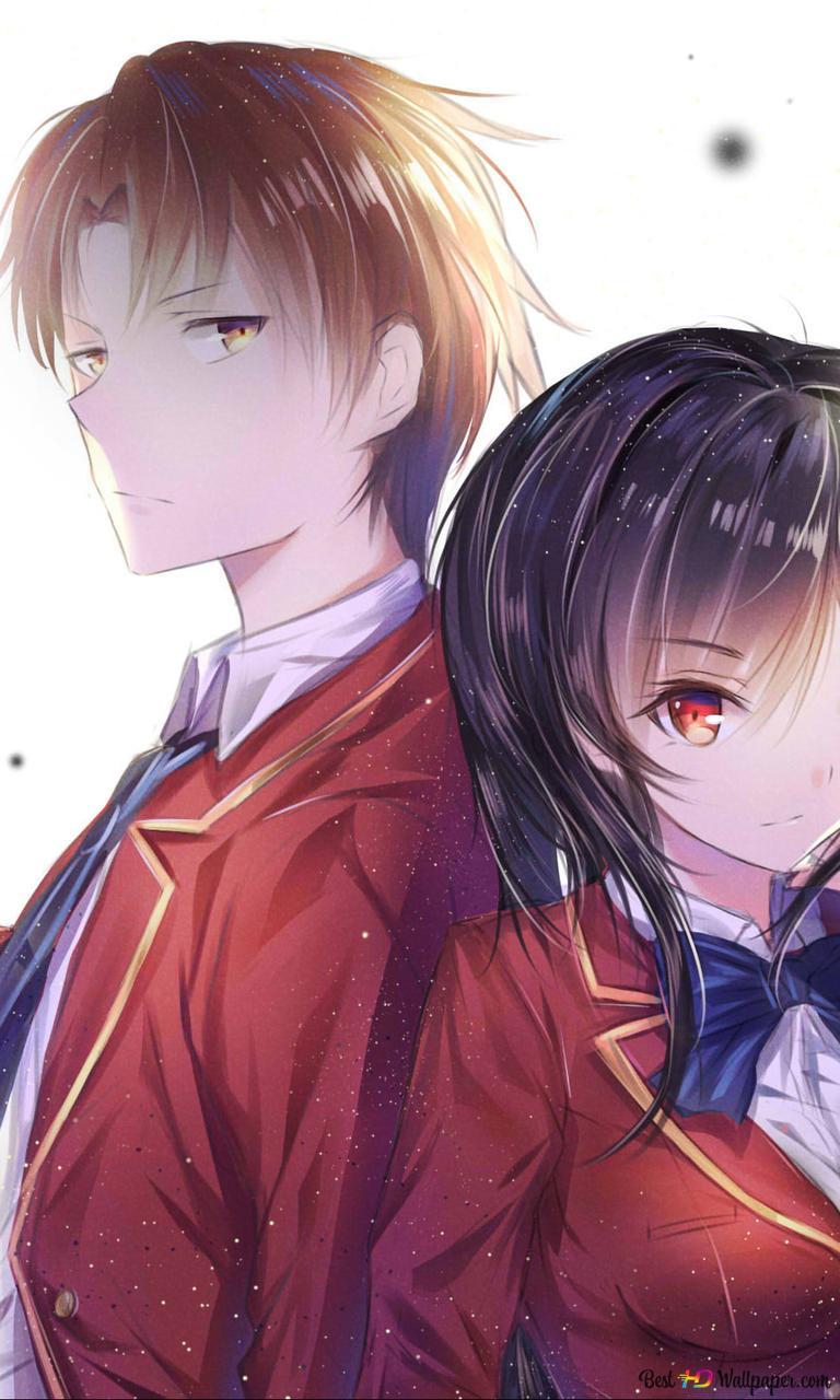 768x1280 Classroom of the Elite Ayanokoji & Suzune Horikita HD wallpaper download