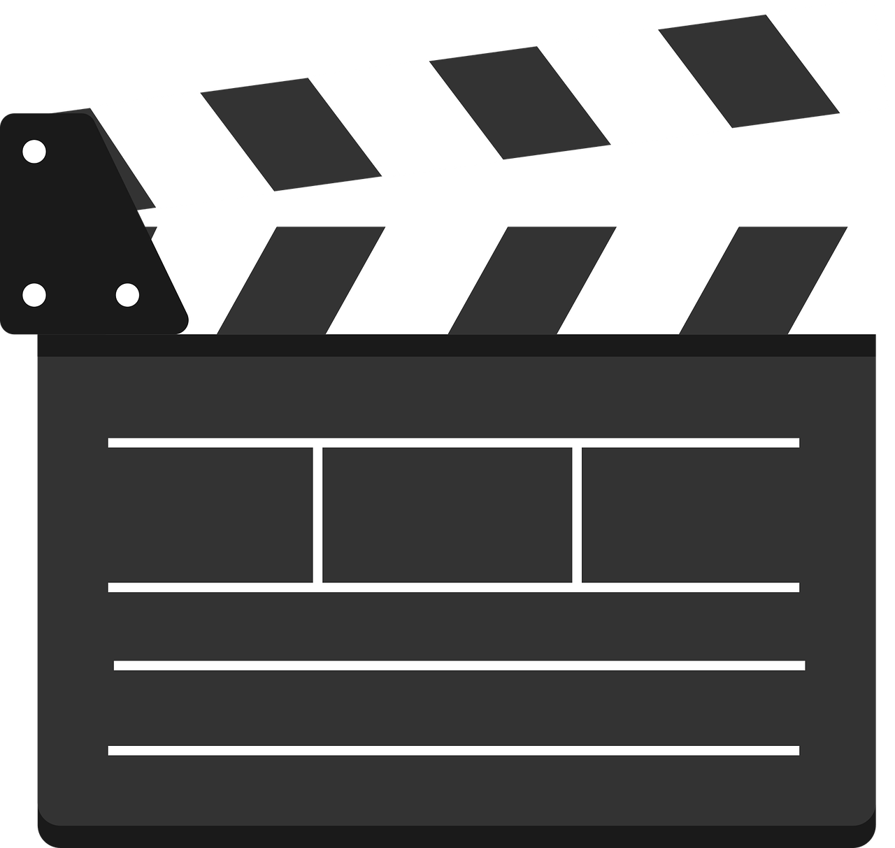 1280x1213 Download Clapper Clapperboard Movie Royalty Free Vector Graphic