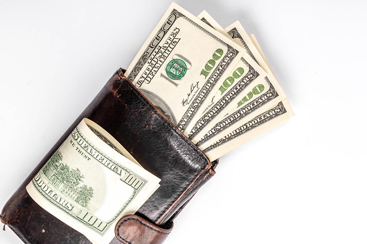 1280x853 Picture Wallet Dollars Paper money Money White background