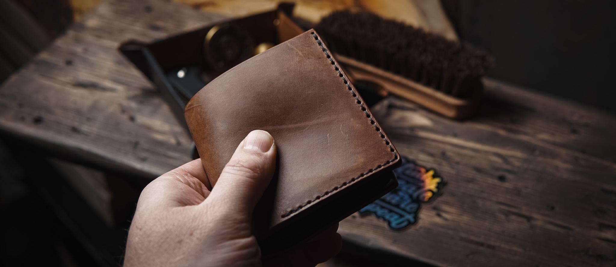 2048x890 Leather Bifold Wallet PDF and STL Pattern Flag Leather Goods
