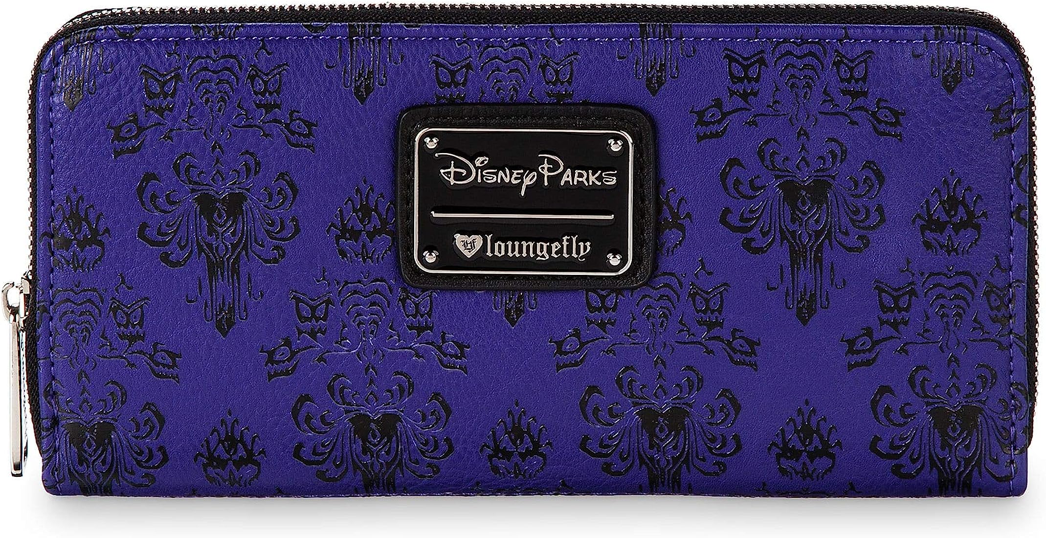 2139x1100 Disney Parks Loungefly Purple Haunted Mansion Wallpaper Wallet : Clothing, Shoes & Jewelry