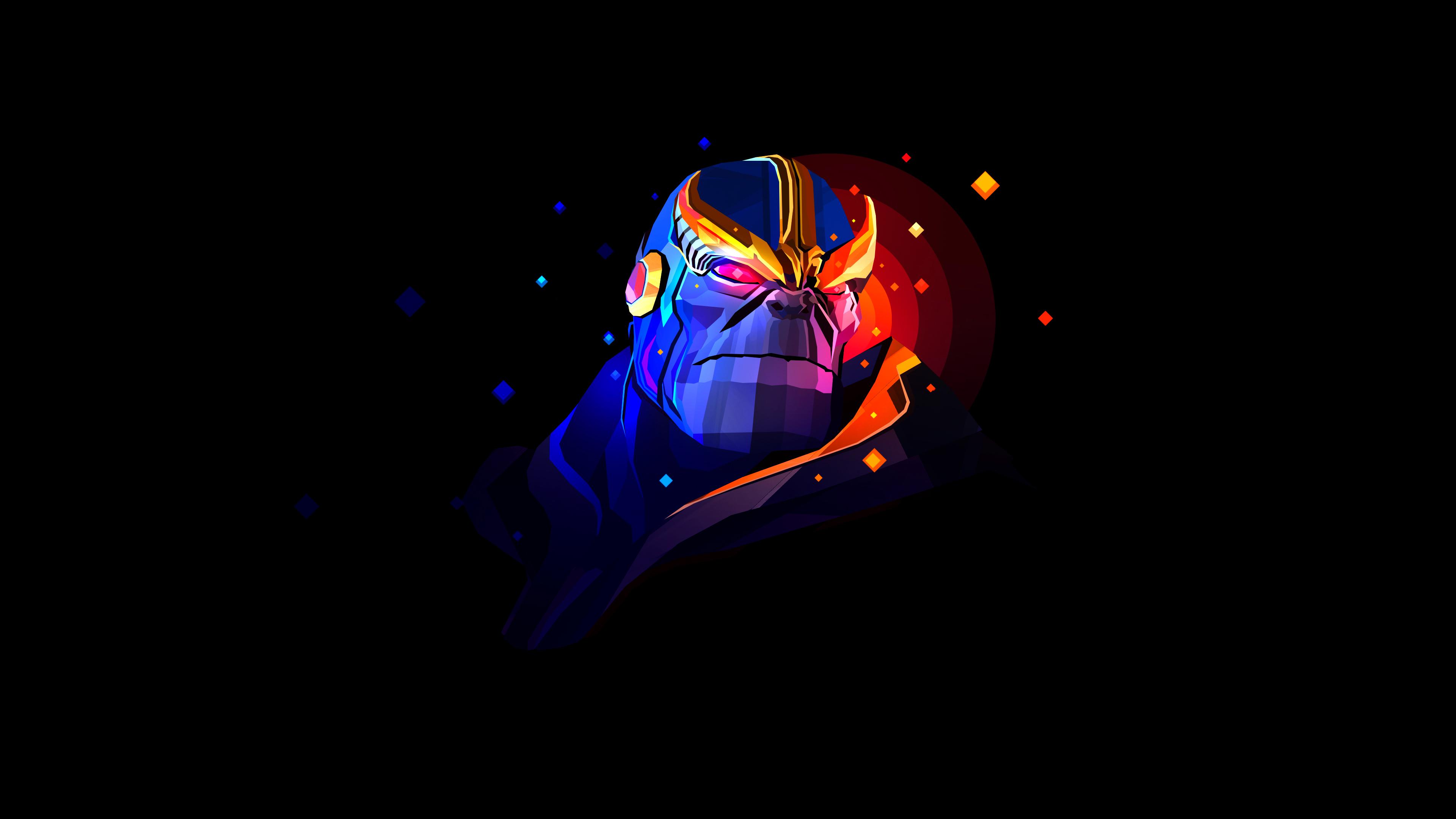 3840x2160 Thanos Minimal Artwork 4K Wallpaper