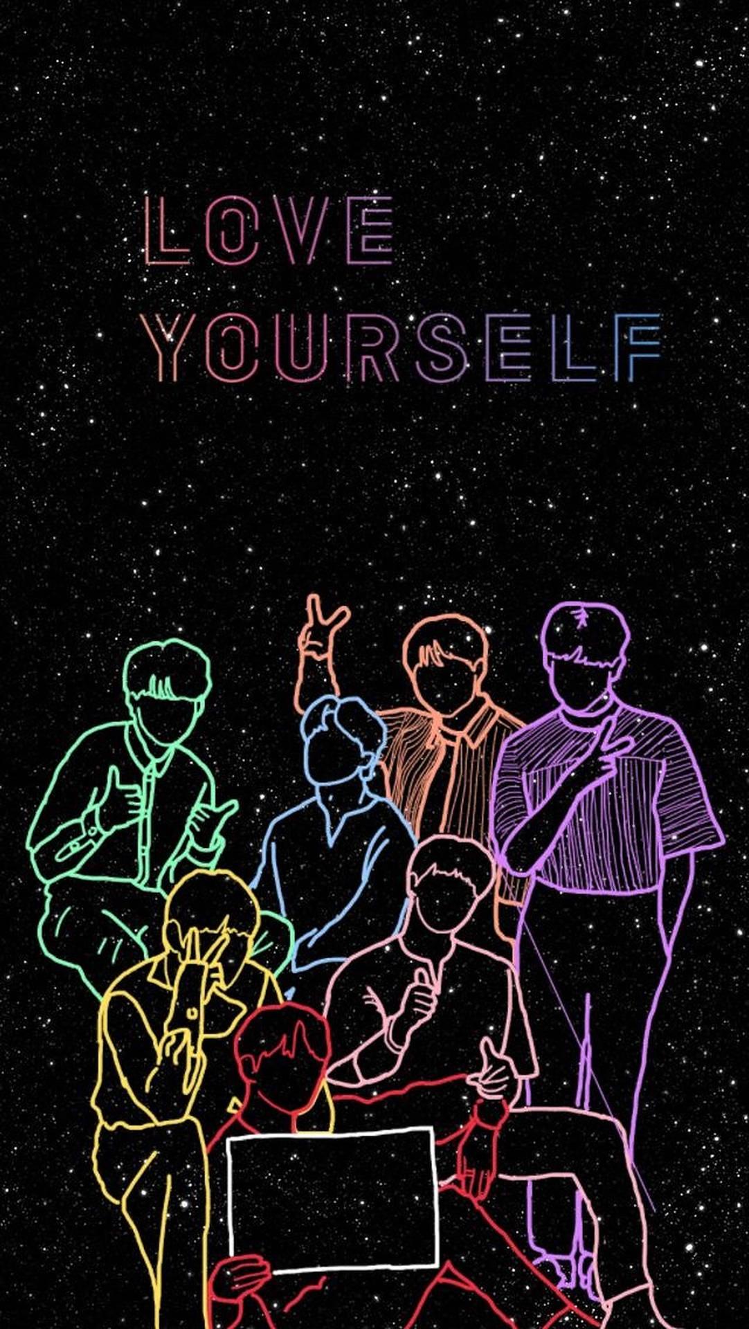 1082x1920 Download BTS Army Love Yourself Wallpaper