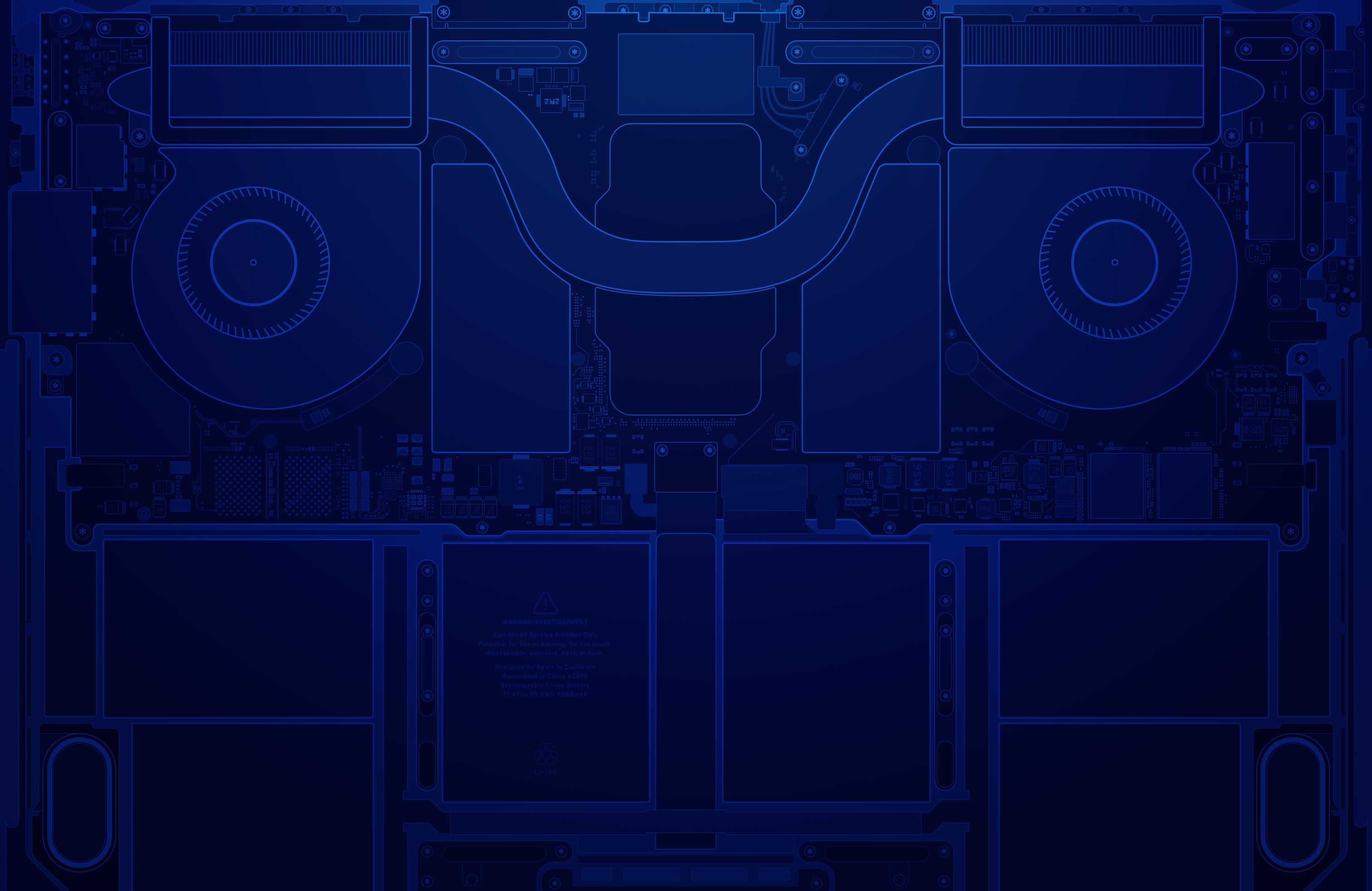 3024x1964 MacBook Pro 14 & 16 Inch Schematic Wallpaper