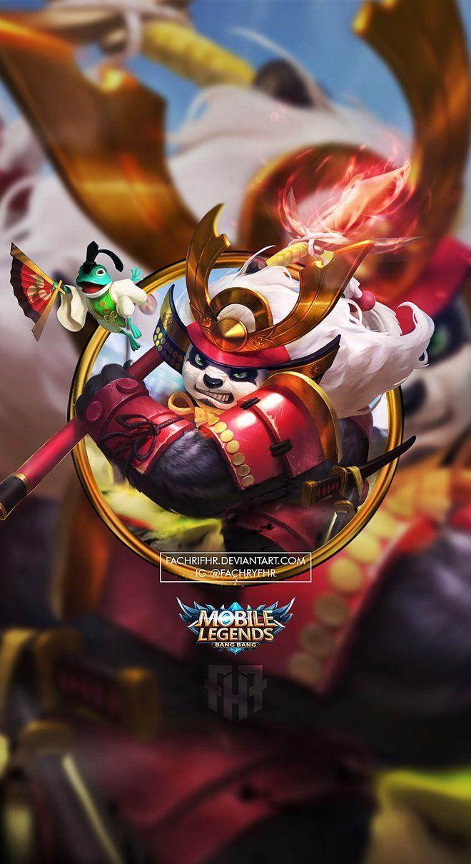 660x1210 Wallpaper Phone Akai Akazonae Samurai by FachriFHR. mobile legends