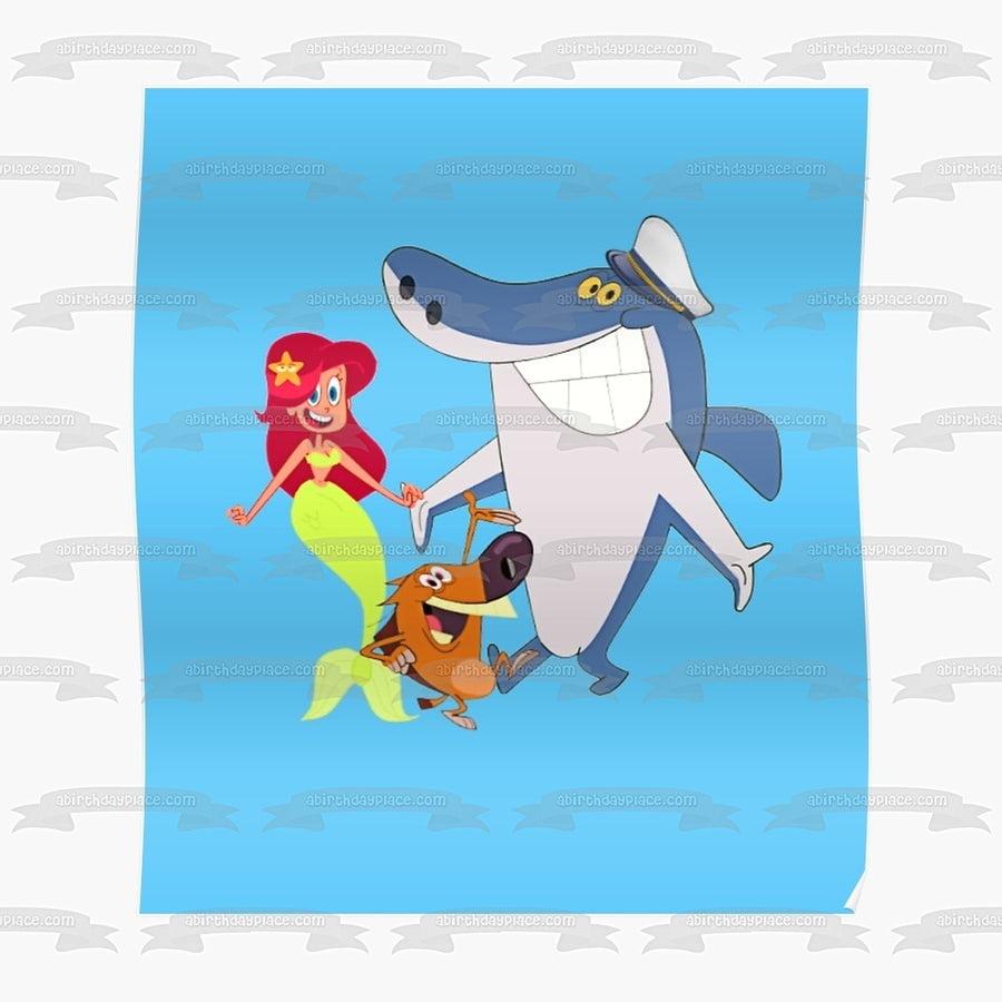 900x900 Zig & Sharko Marina the Mermaid Edible Cake Topper Image ABPID55365
