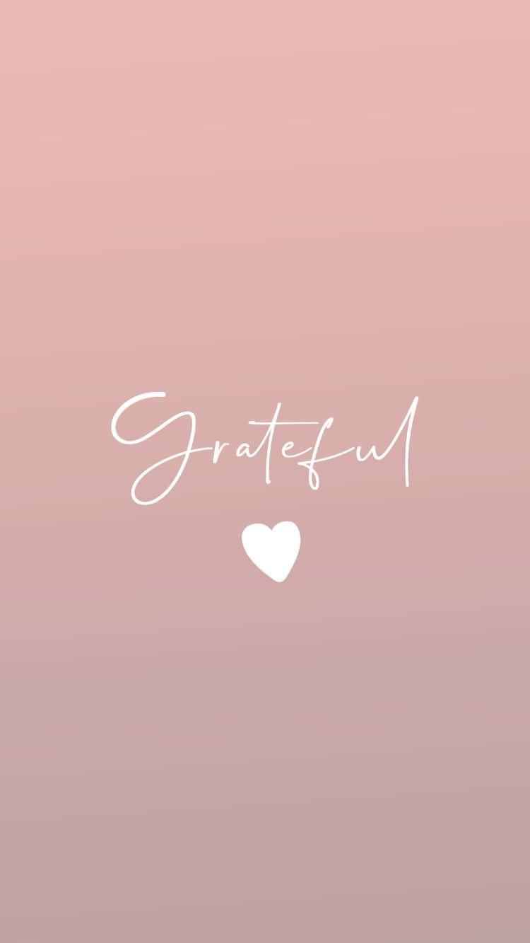 750x1333 Download Gratitude Heart White Wallpaper
