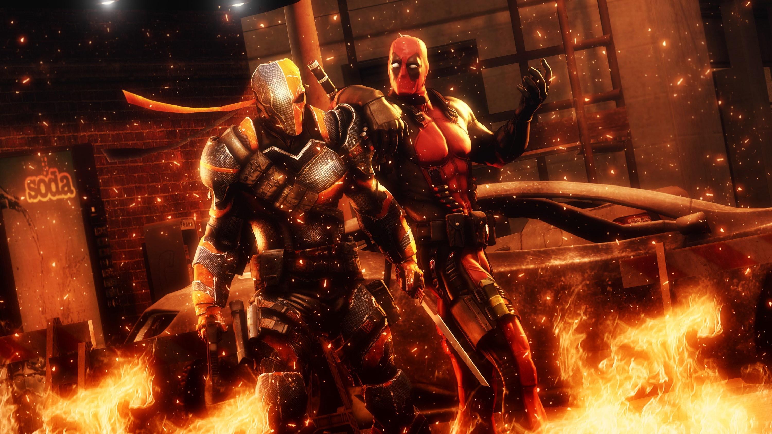 3000x1687 Wallpaper / anti hero, anti, slade, hero, Deadpool, wilson, Slade Wilson, deathstroke, 2K free download