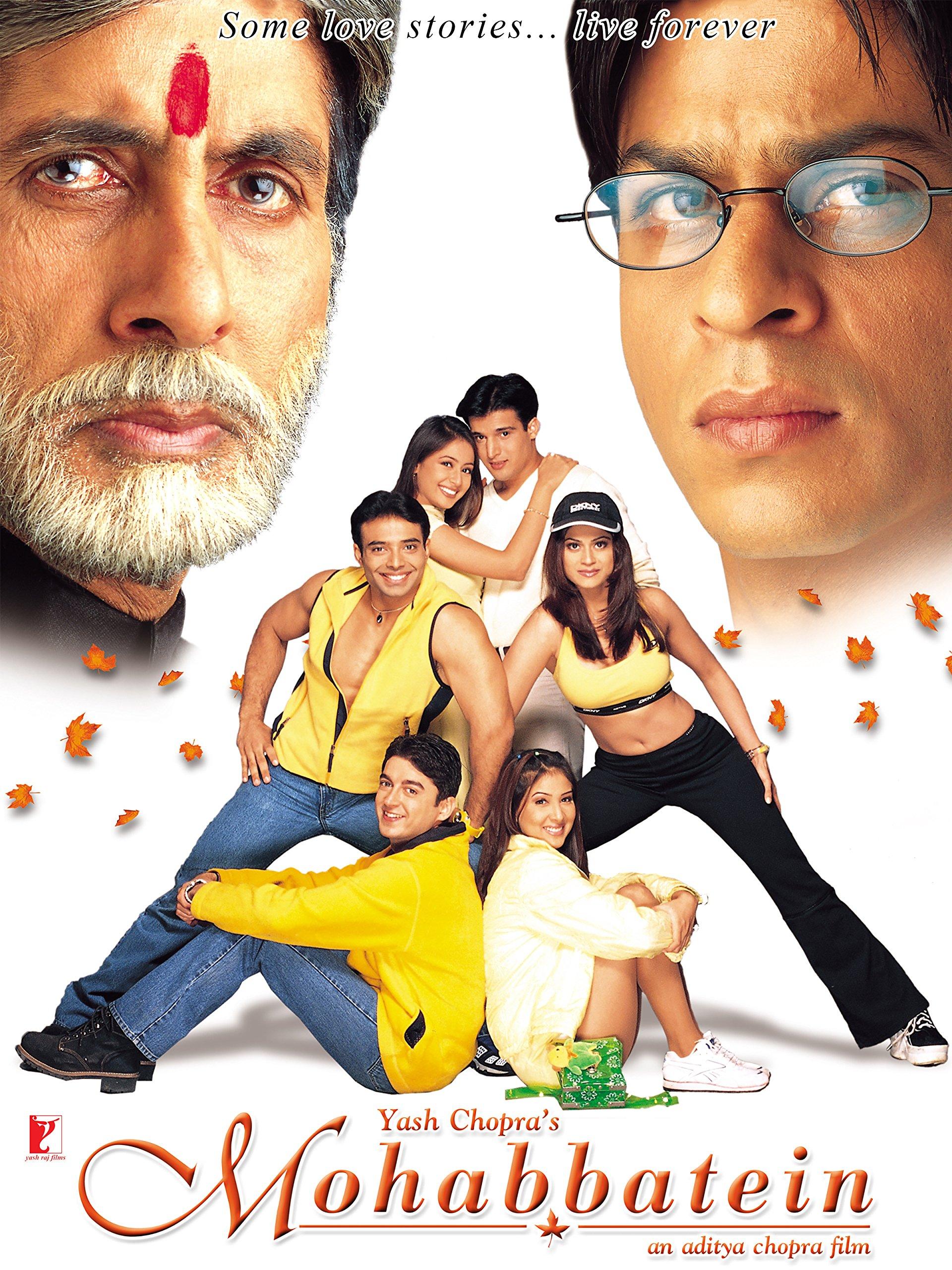 1920x2560 Mohabbatein : Shahrukh Khan, Amitabh Bachchan, Aishwarya Rai Bachchan, Uday Chopra, Jimmy Shergill, Jugal Hansraj, Shamita Shetty, Kim Sharma, Preeti Jhangiani, Anupam Kher, Archana Puran Singh, Helen, Amrish Puri, Shefali Shetty