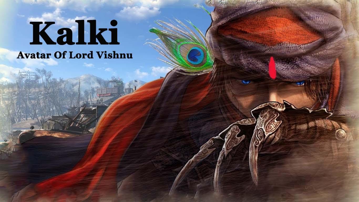 1366x768 Vishnu Avatar Kalki HD Wallpaper