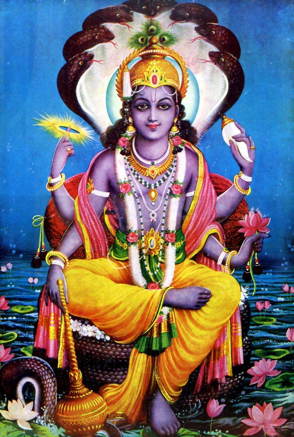 990x1472 Lord Vishnu HD Image (1080p) #lordvishnu #god #hindu #wallpaper. Lord krishna image, Lord vishnu, Vishnu