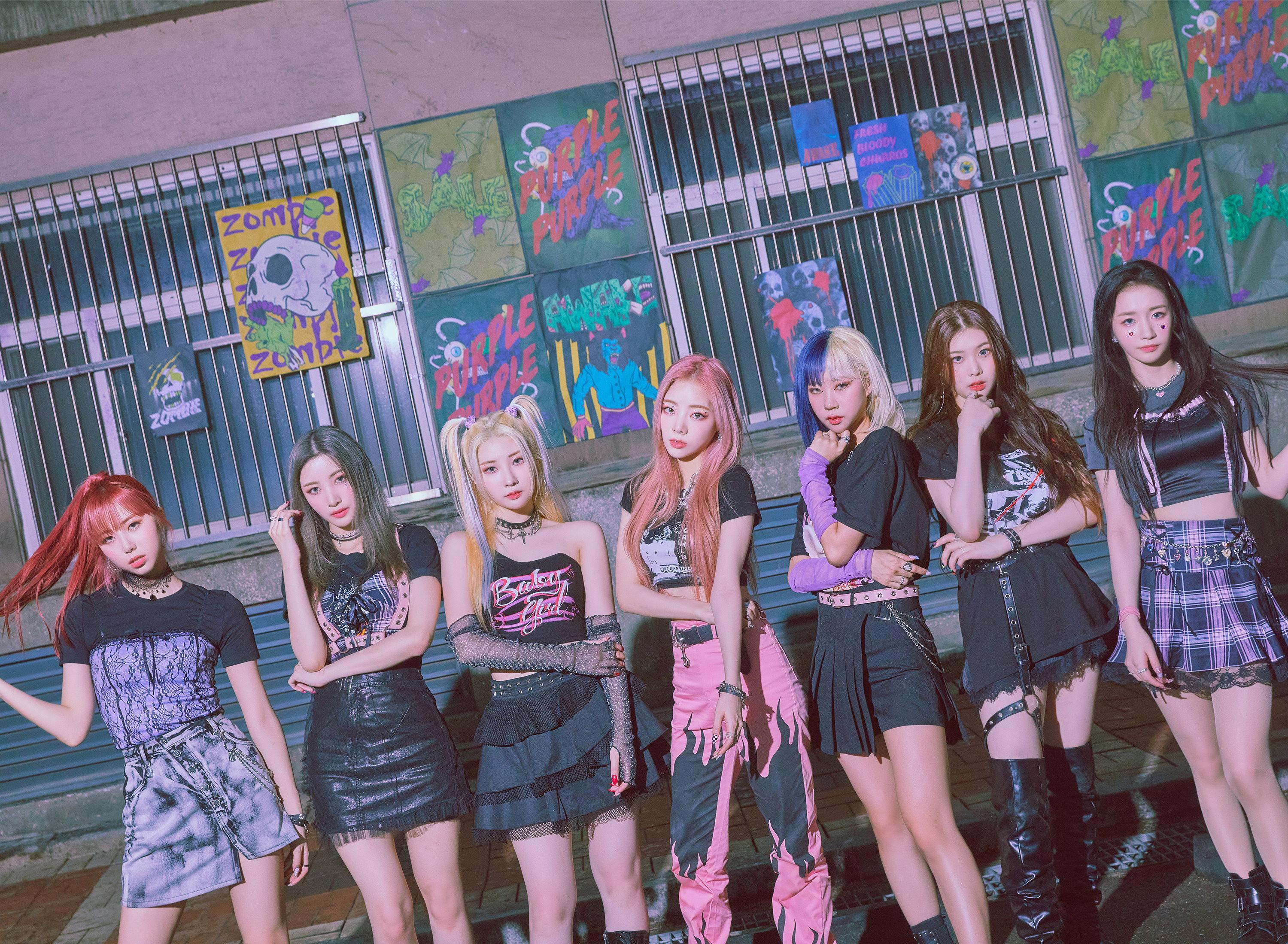 3000x2199 Purple Kiss Hide & Seek Zombie Concept Photo (HD HQ)-Pop Database