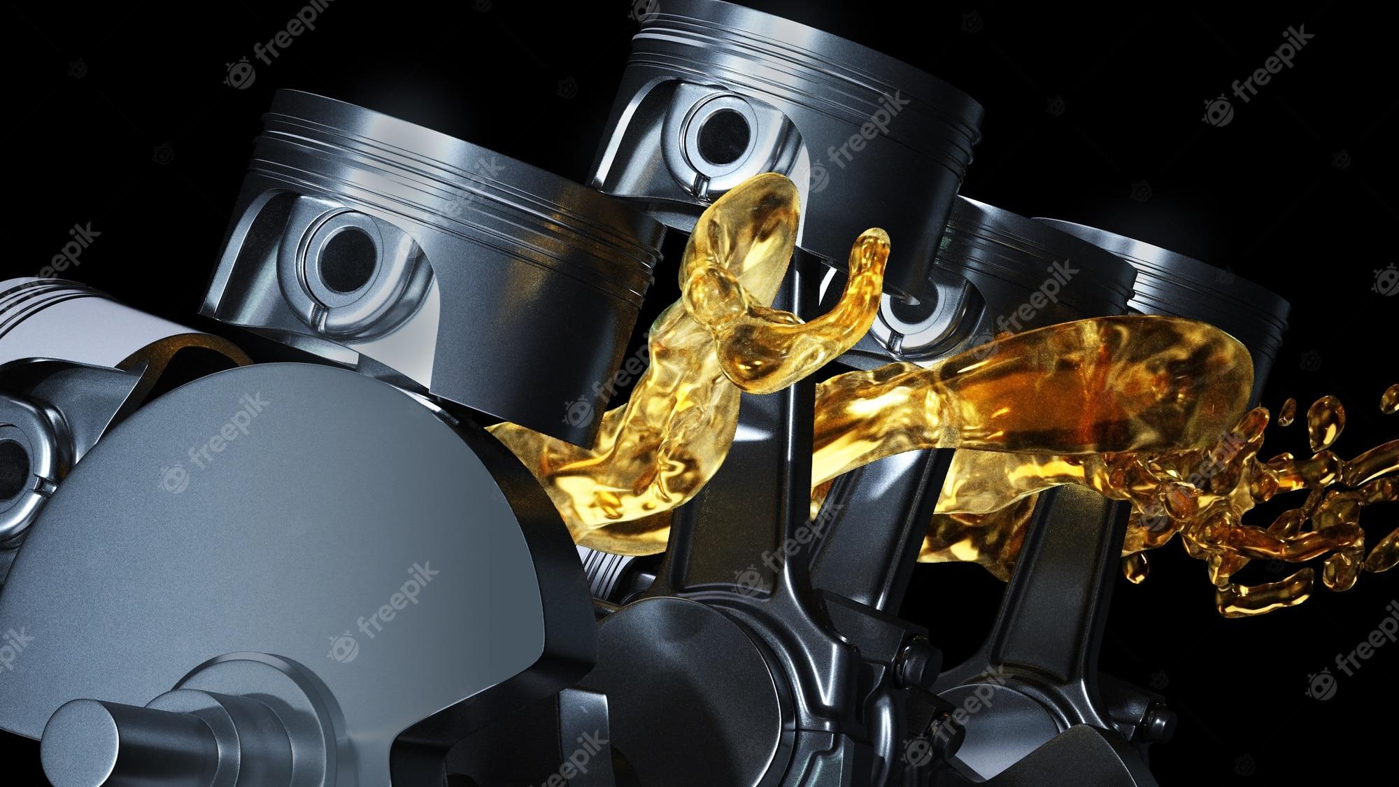 2000x1125 Premium Photo. Close up on concept of lubricate motor oil