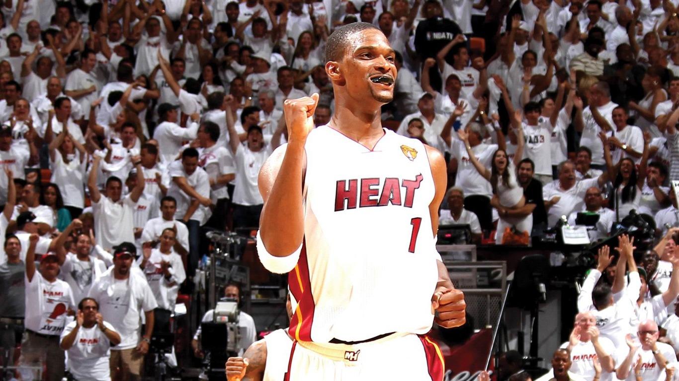 1366x768 Chris Bosh 2011 12 NBA Season The Heat Wallpaper 01