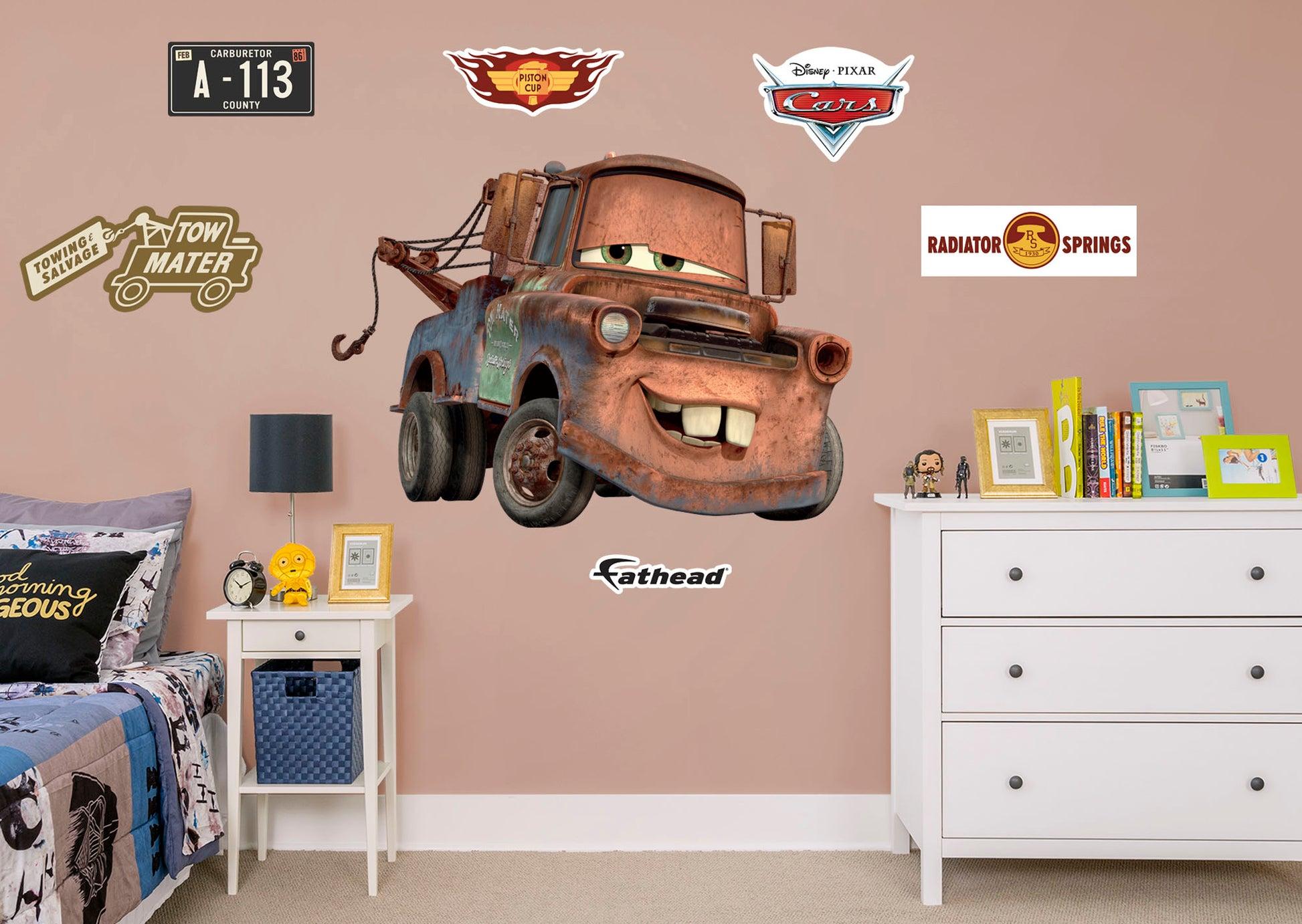 1946x1382 Cars: Mater RealBig Licensed Disney Removable Wall Adhesi