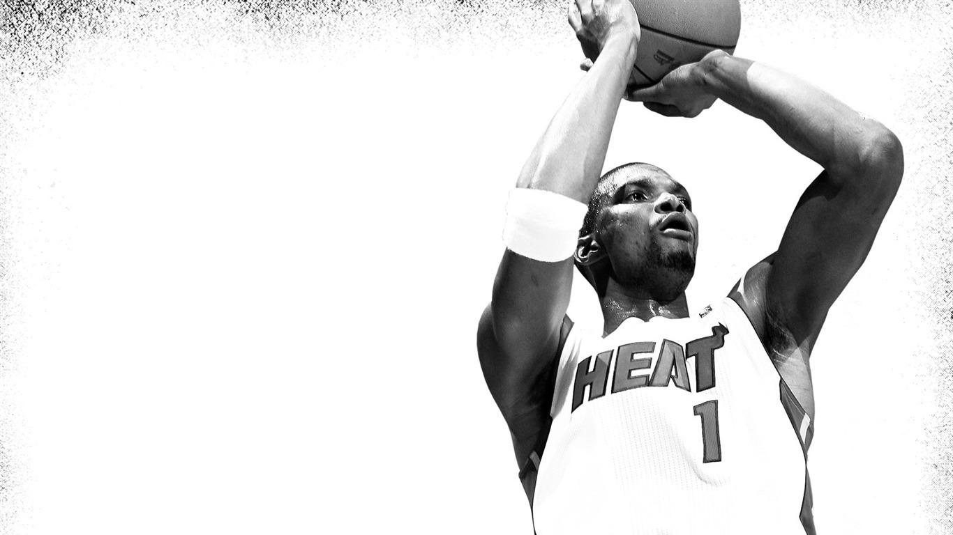 1366x768 2010 11 NBA Miami Heat Chris Bosh WhiteHot