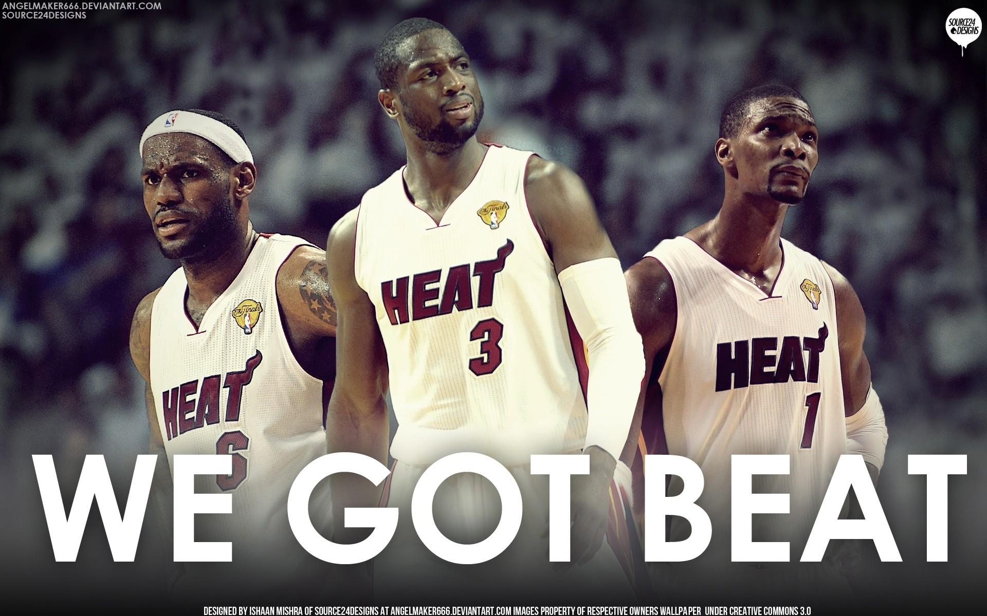 1920x1200 Nba lebron james beat dwyane wade chris bosh miami heat wallpaperx1200