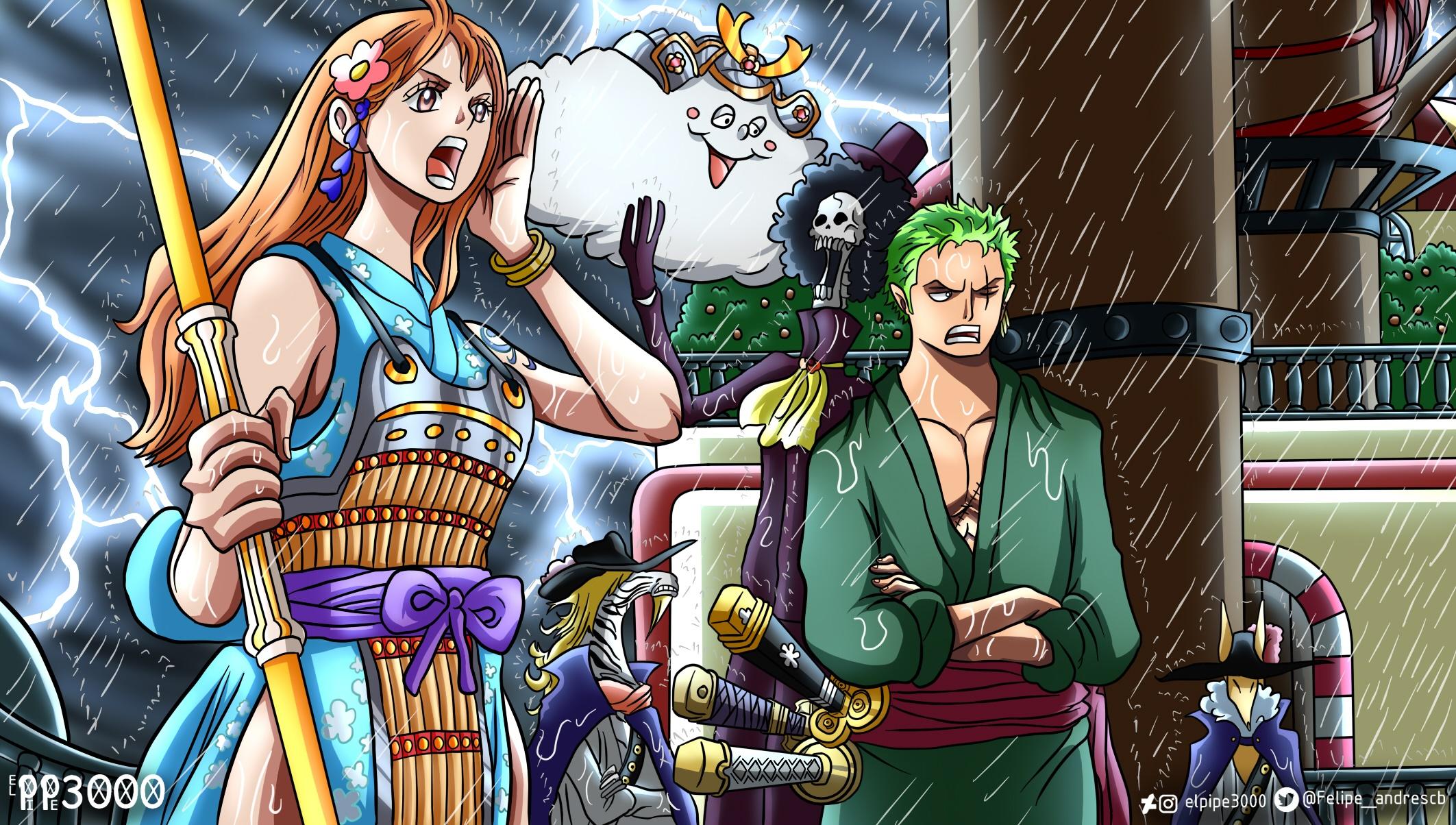 2125x1204 Luffy, Nami, One Piece, 4K Gallery HD Wallpaper