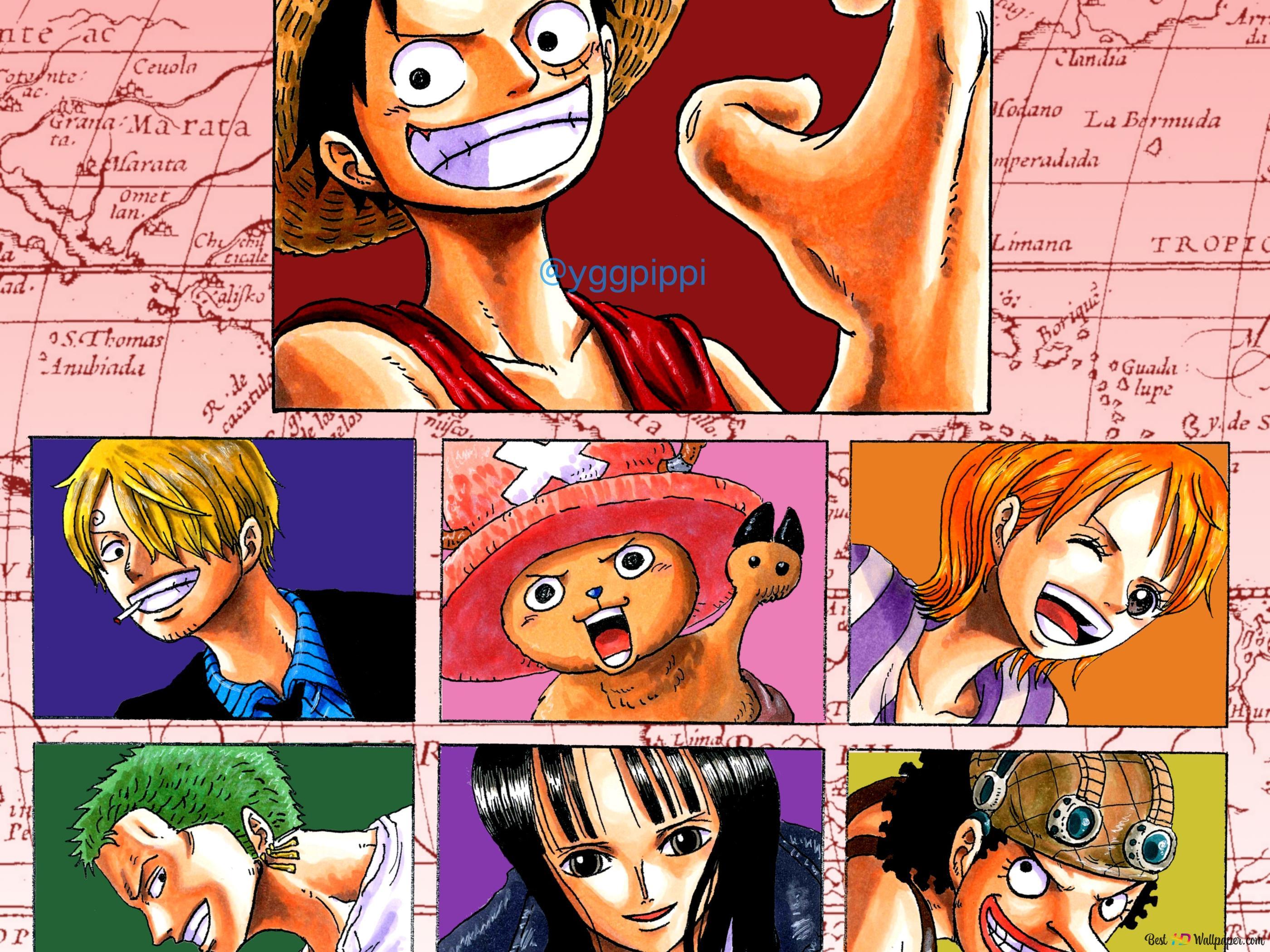 2800x2100 One Piece, Sanji, Chopper, Nami, Zoro, Robin & Usopp 2K wallpaper download