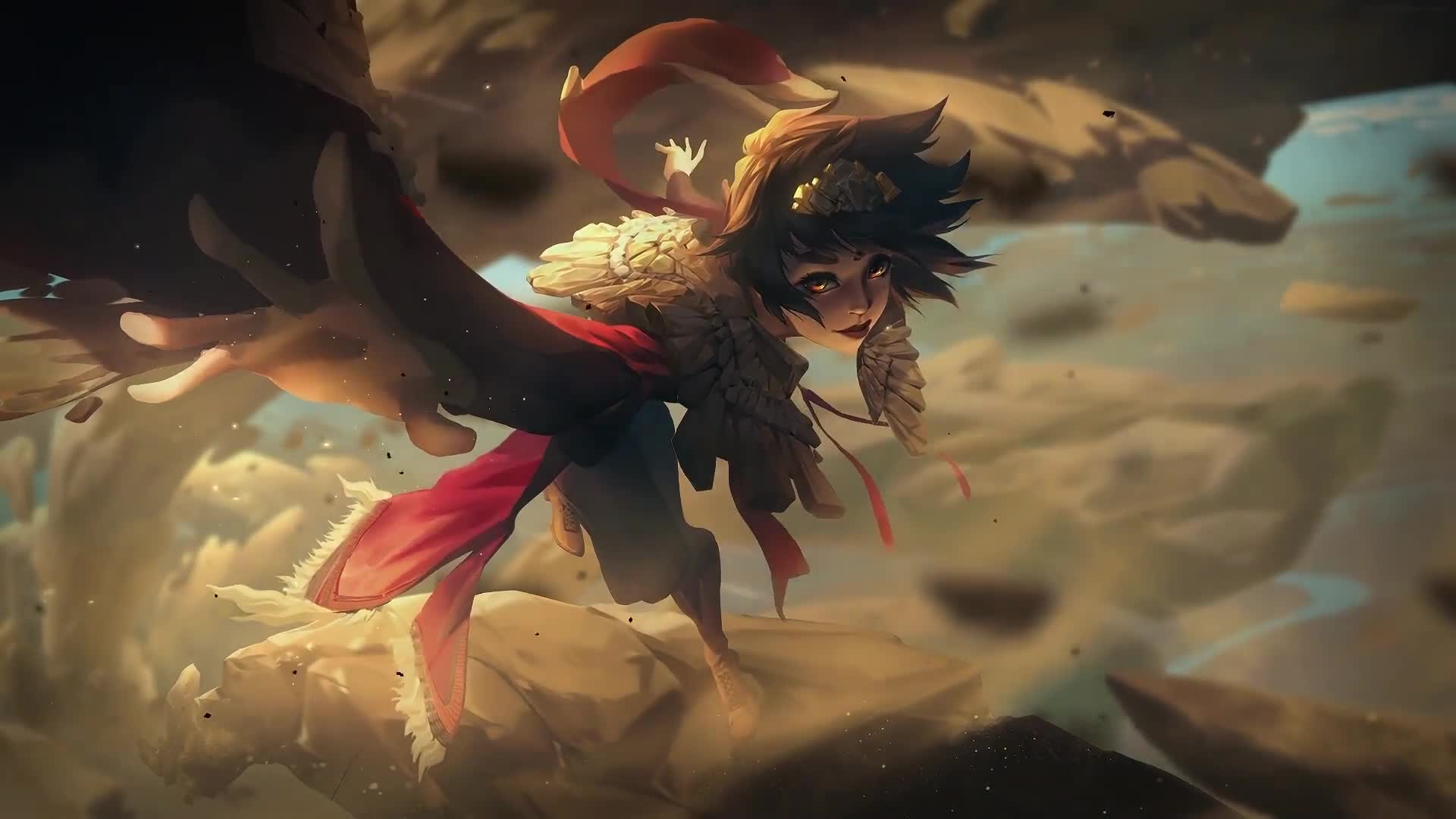 1920x1080 Taliyah / Nomadic Mage from Shurima / League Of Legends Desktop Wallpaper