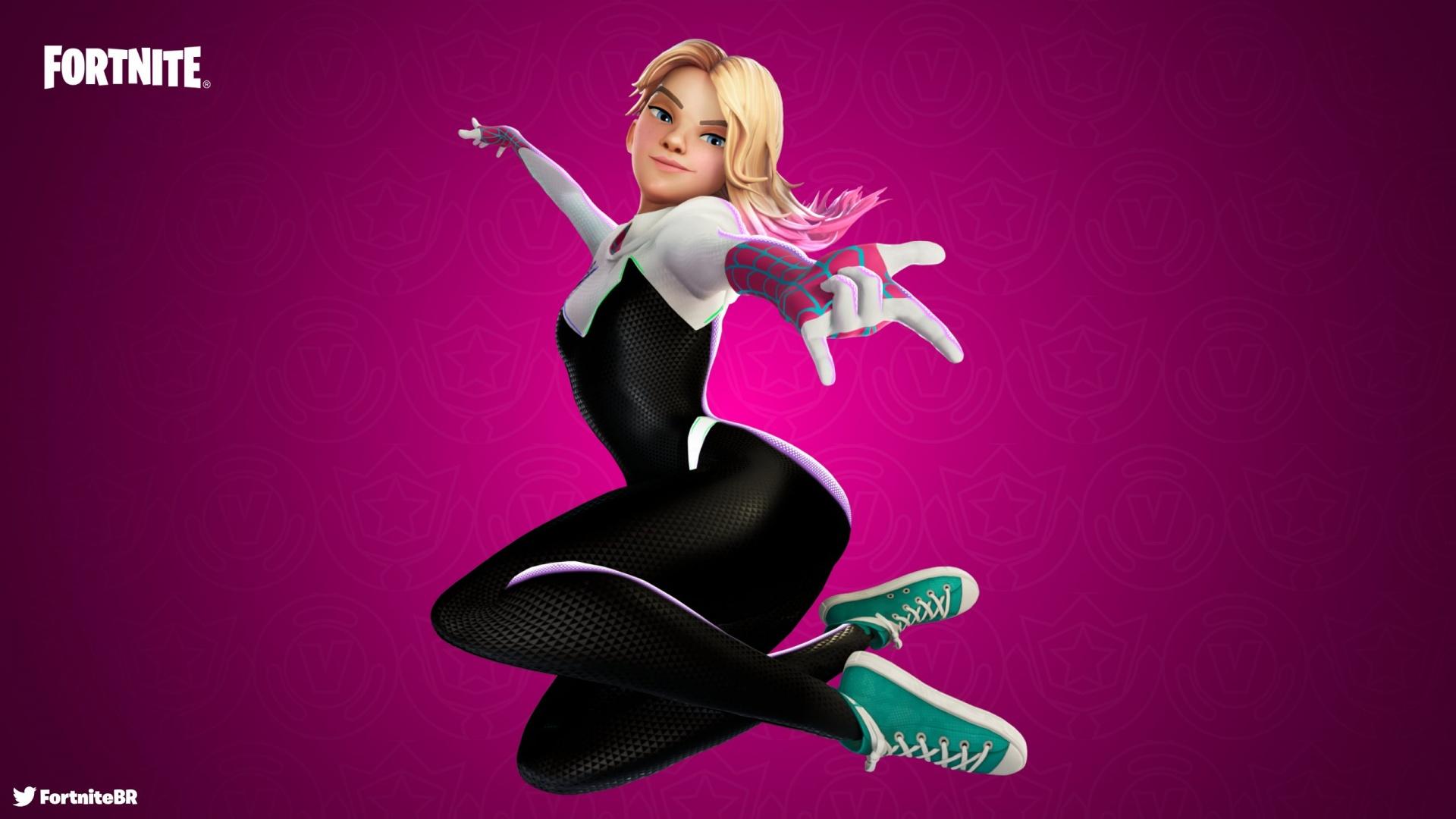 1920x1080 Spider Gwen Wallpaper 4K, Fortnite