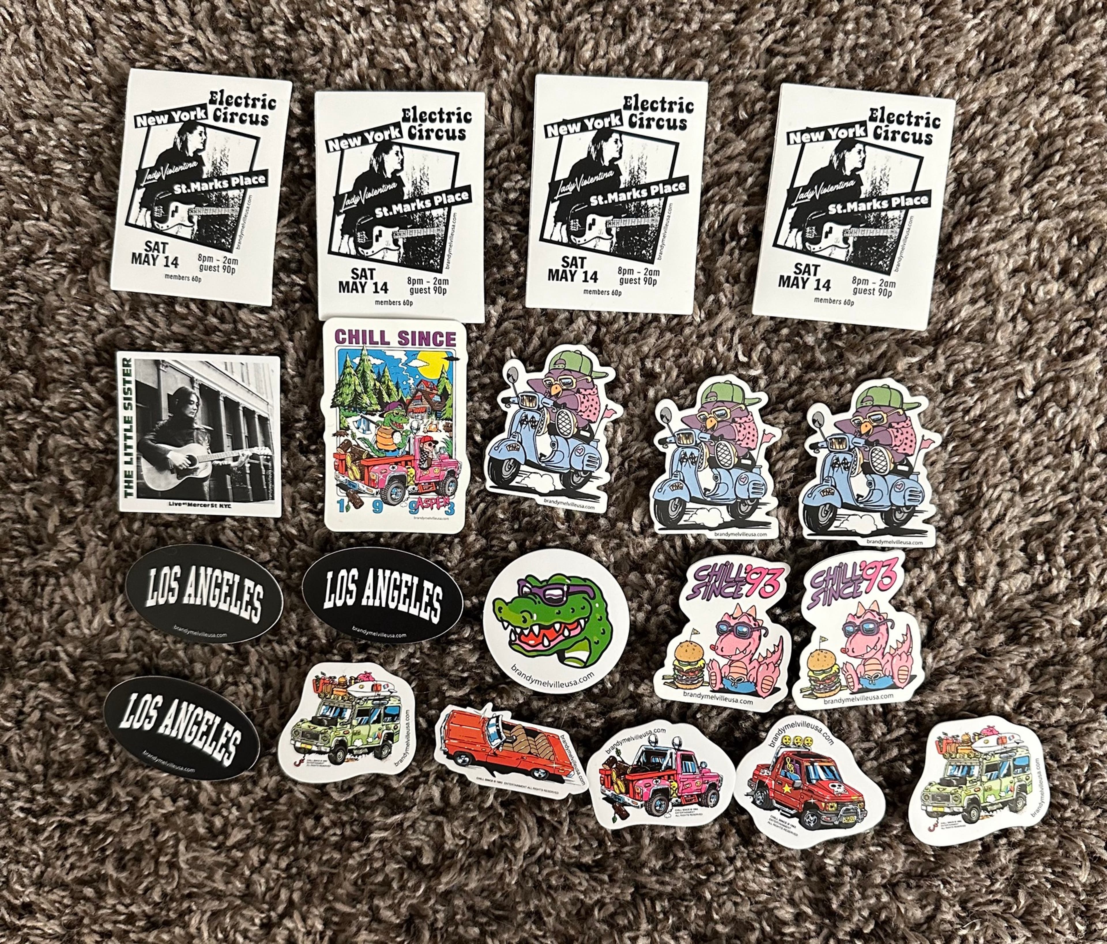 3840x3274 Brandy Melville Logo Stickers