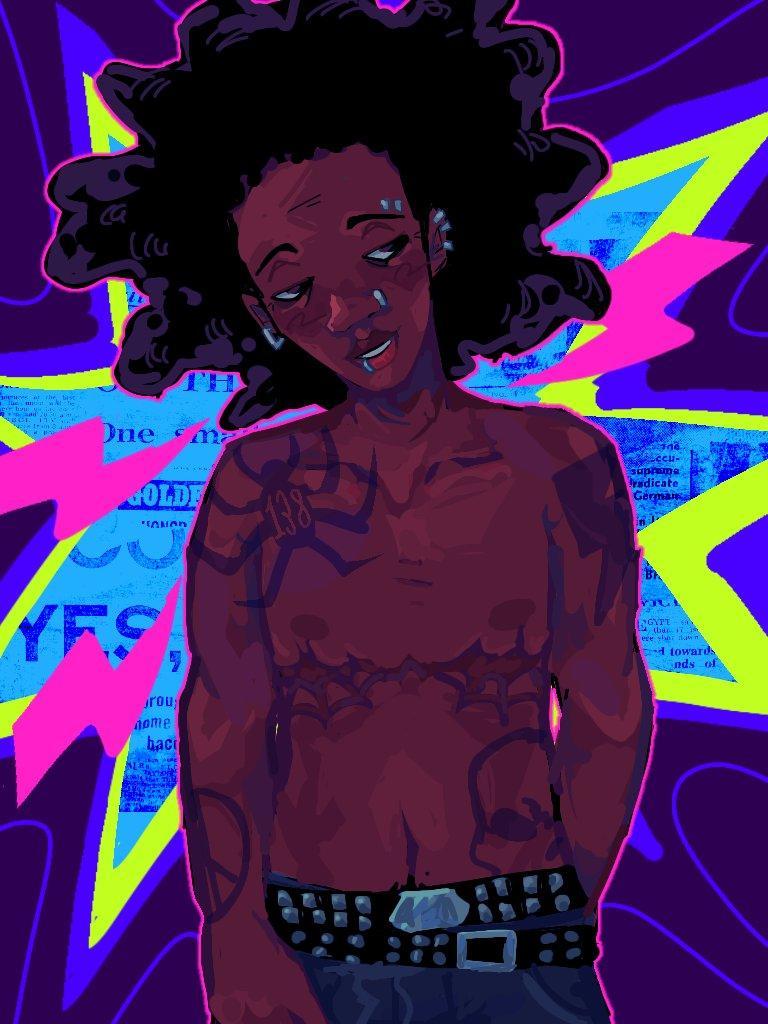 768x1024 olivrr !! mine hobie brown #SpiderVerse #spiderpunk #pridemonth