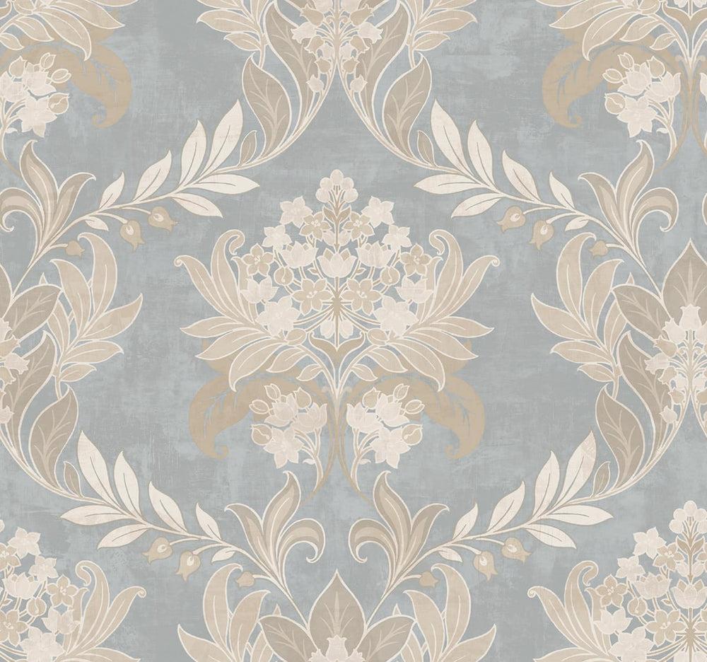 1000x936 Wynnewood Vintage Arts and Crafts Damask Wallpaper