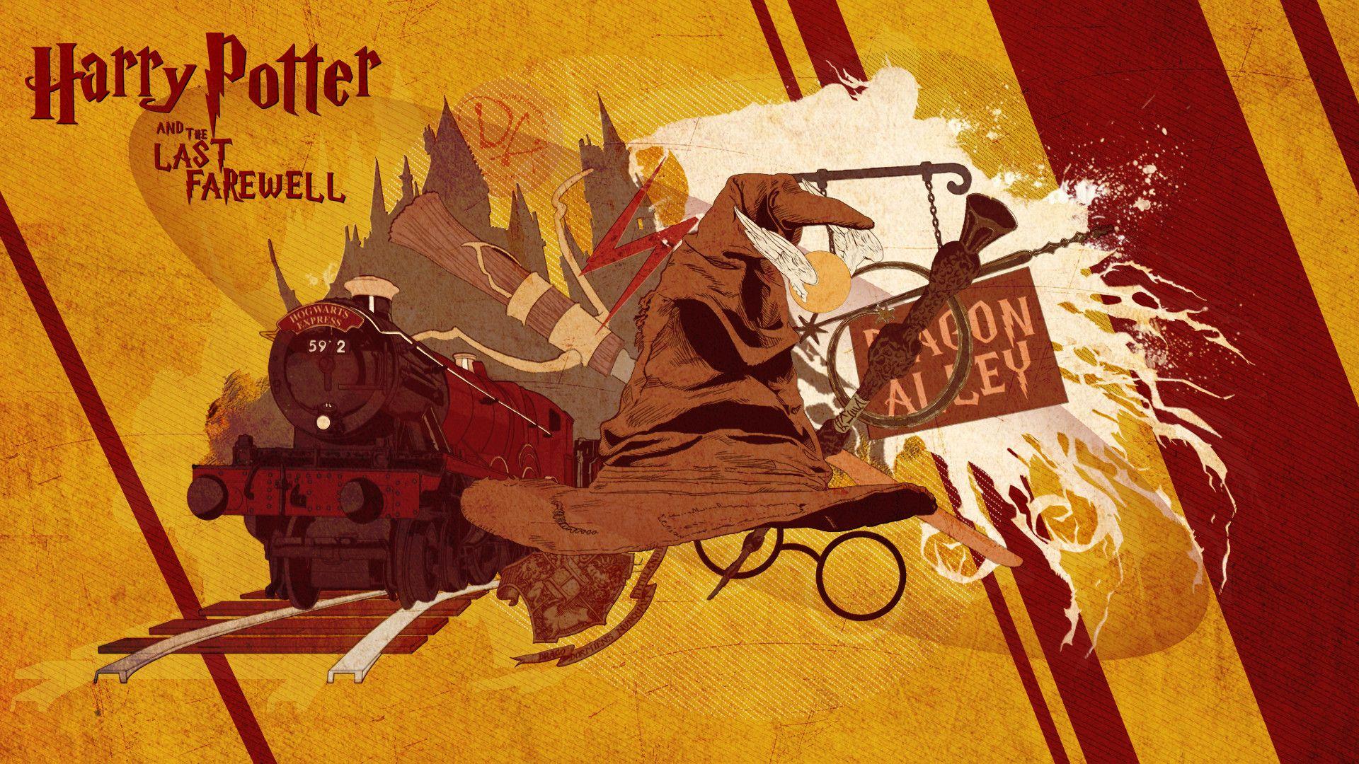 1920x1080 Harry Potter Book Wallpaper background picture