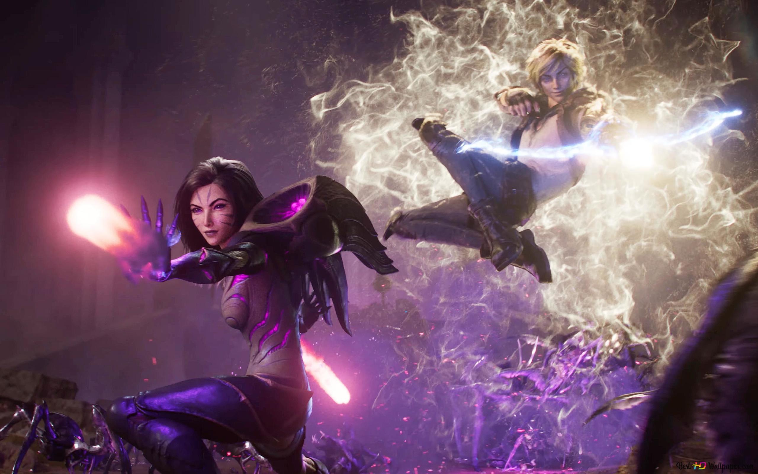 2560x1600 League of Legends video game girl characters 4K wallpaper download