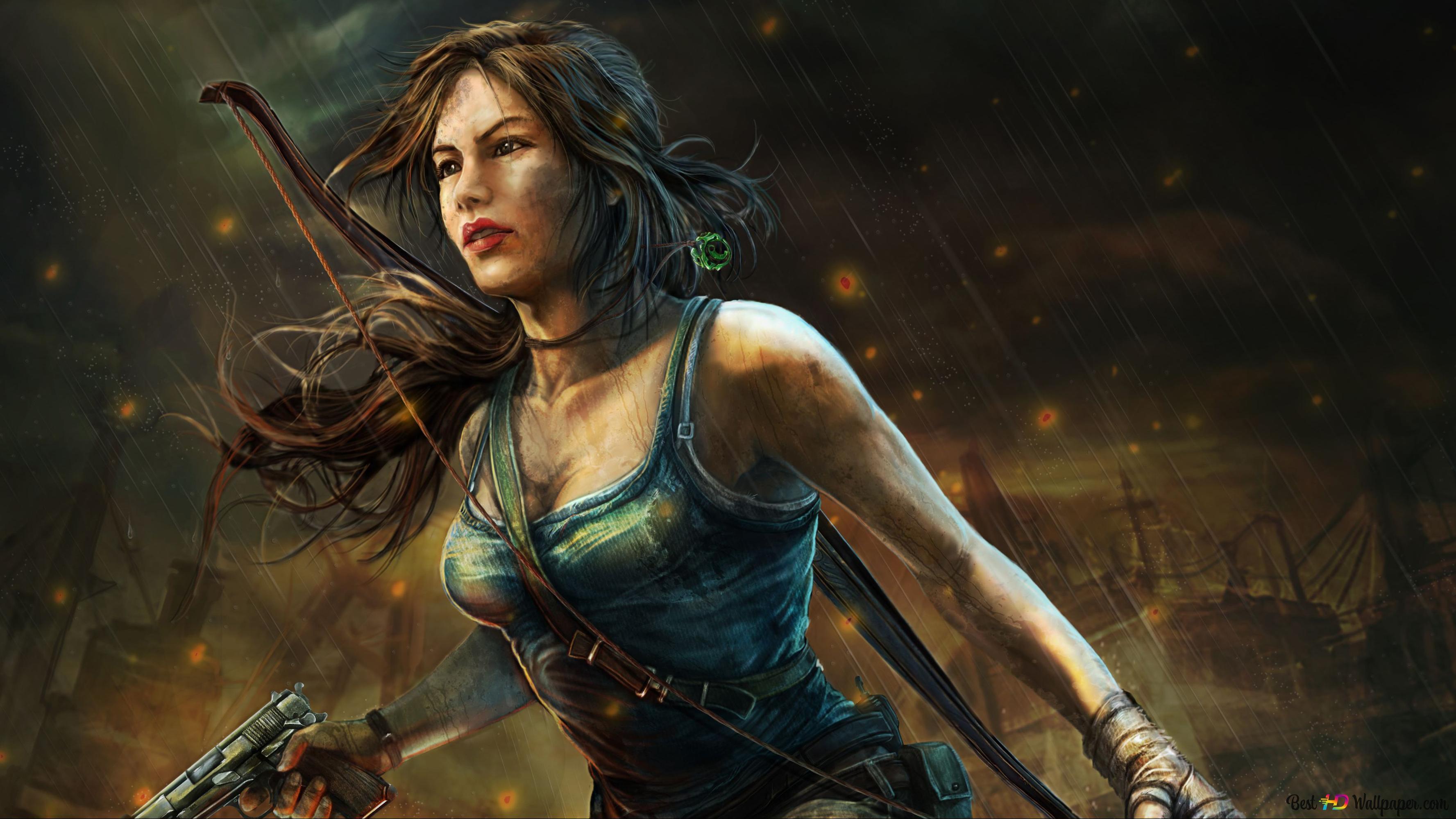3554x1999 Rise of the Tomb Raider (game) Croft (archer girl) 2K wallpaper download