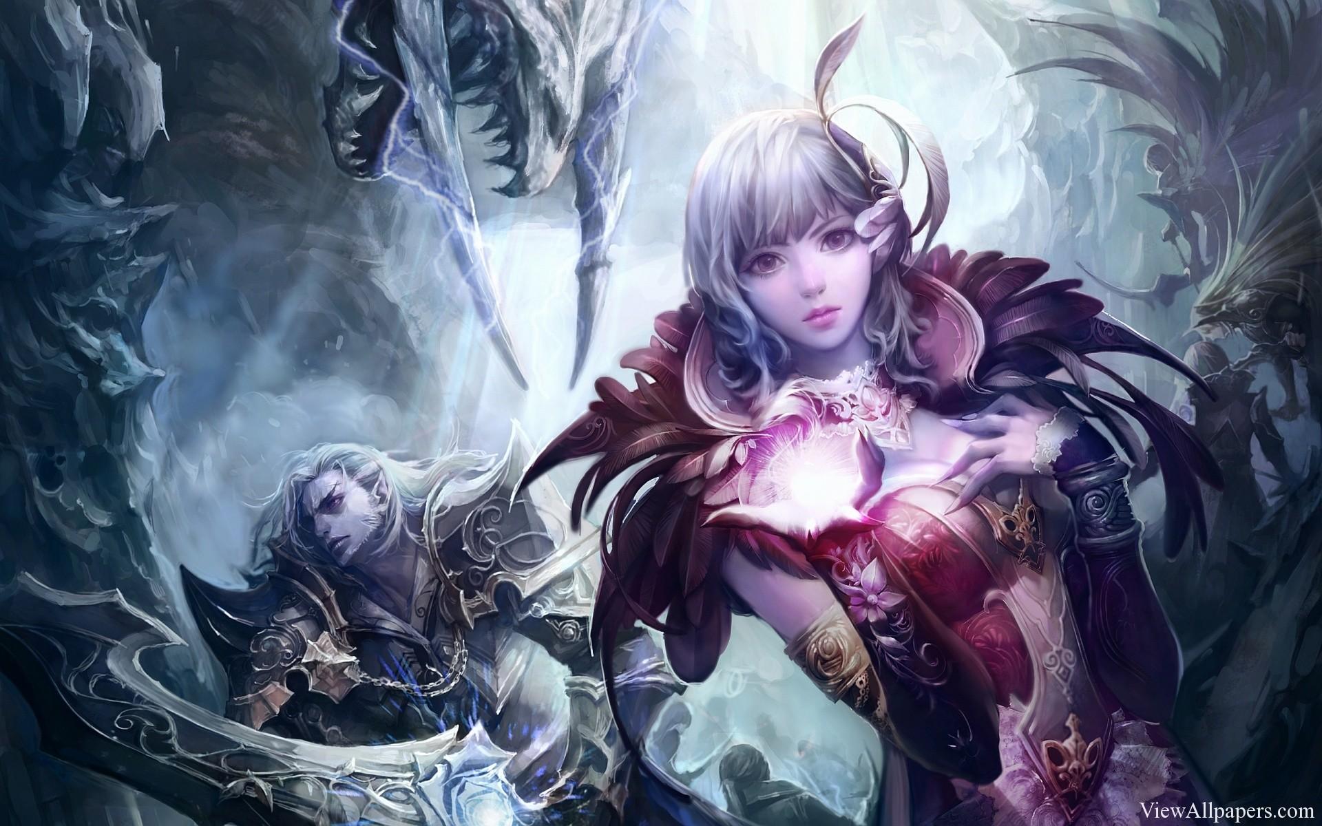 1920x1200 Game Girl Wallpaper