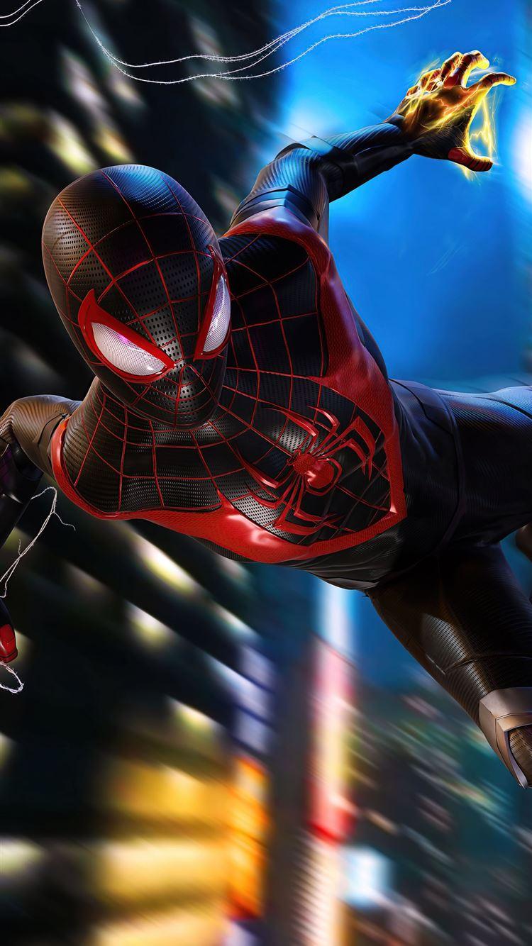 750x1334 miles morales spiderman ps5 iPhone 8 Wallpaper Free Download