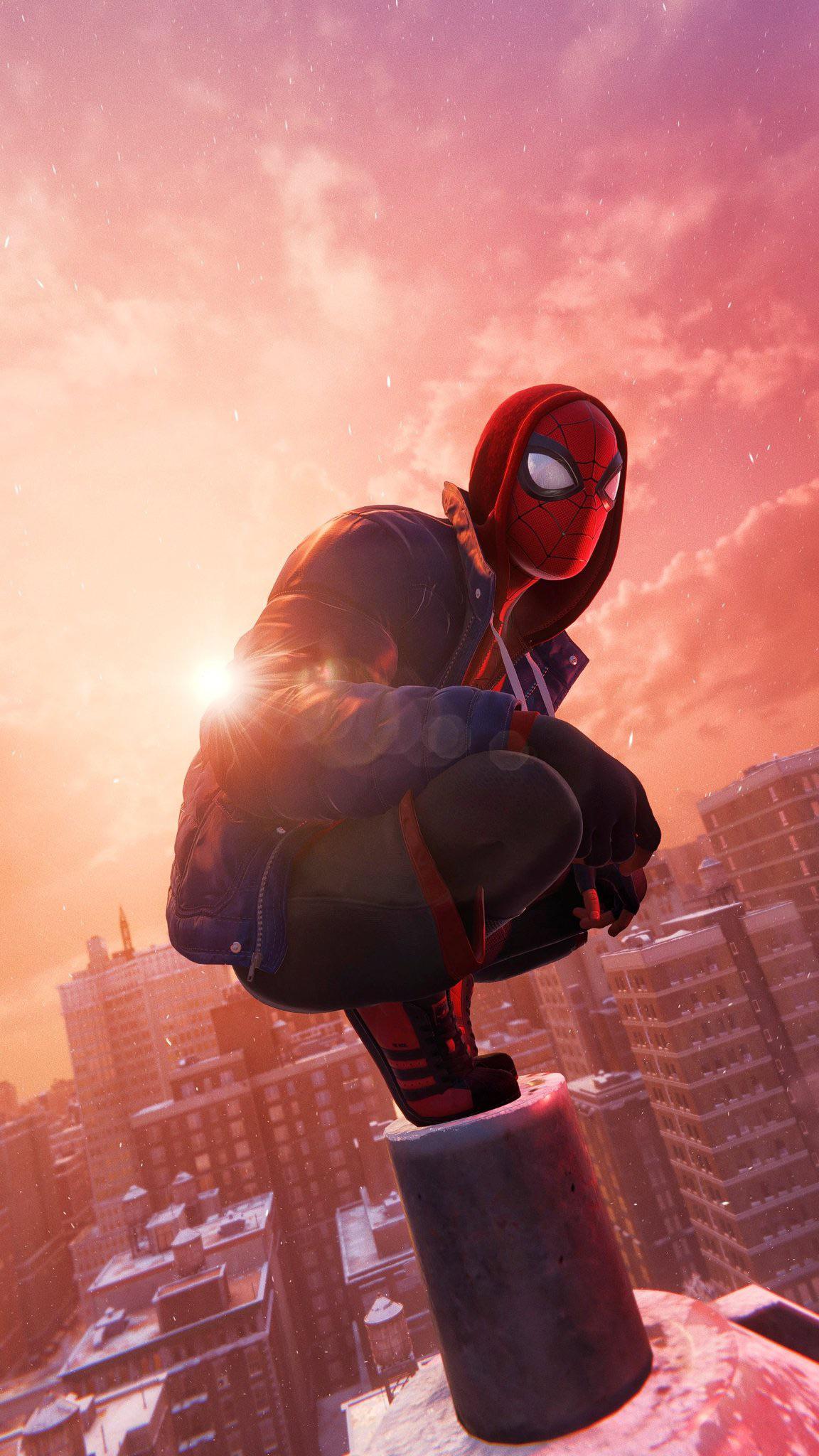 1152x2048 Spider Man: Miles Morales Wallpaper For Mobile. Full Credit To On Twitter