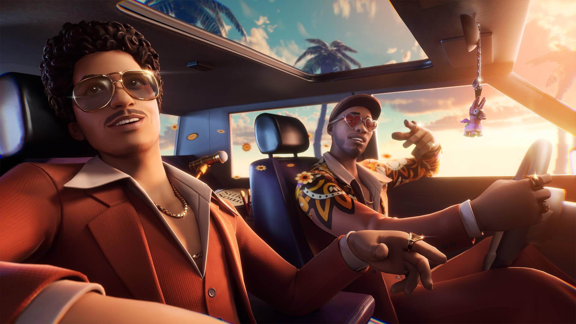 1920x1080 The Fortnite Icon Series Opens the Door to Silk Sonic Duo Bruno Mars and Anderson .Paak!