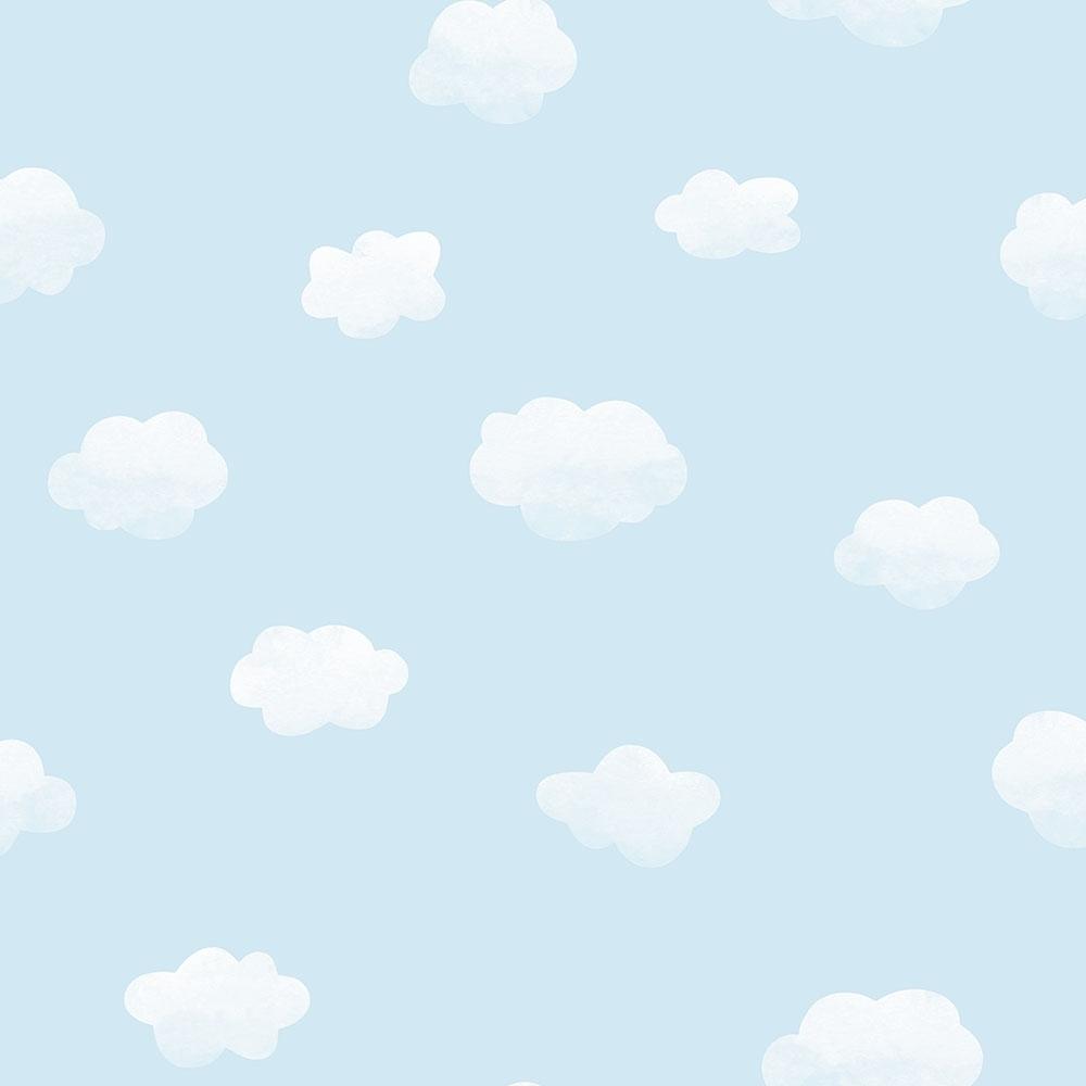 1000x1000 Perfect Sky Childrens Cloud wallpaper in blue. I Love Wallpaper