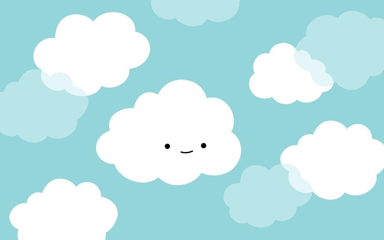 1280x800 Cute Clouds Wallpaper