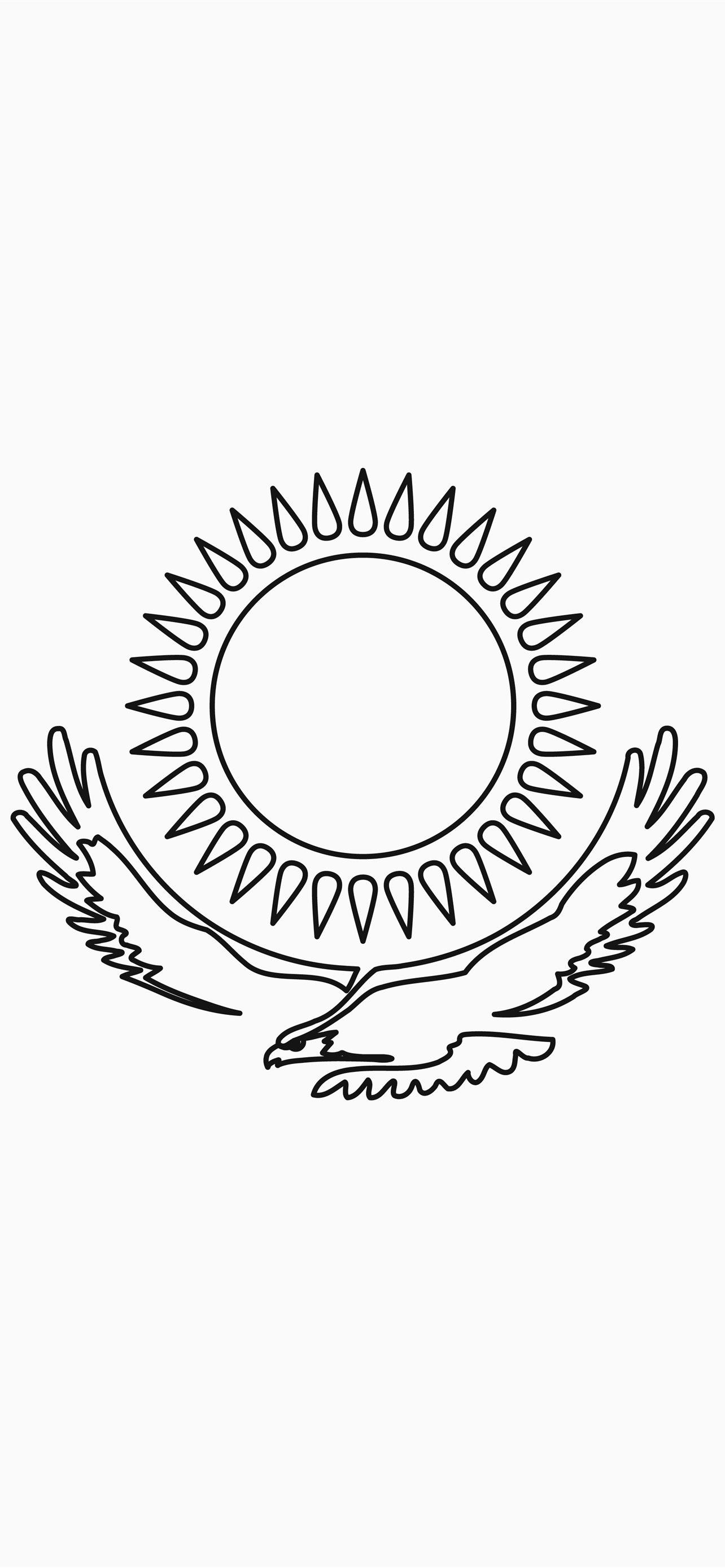 1284x2778 Best Kazakhstan flag iPhone HD Wallpaper