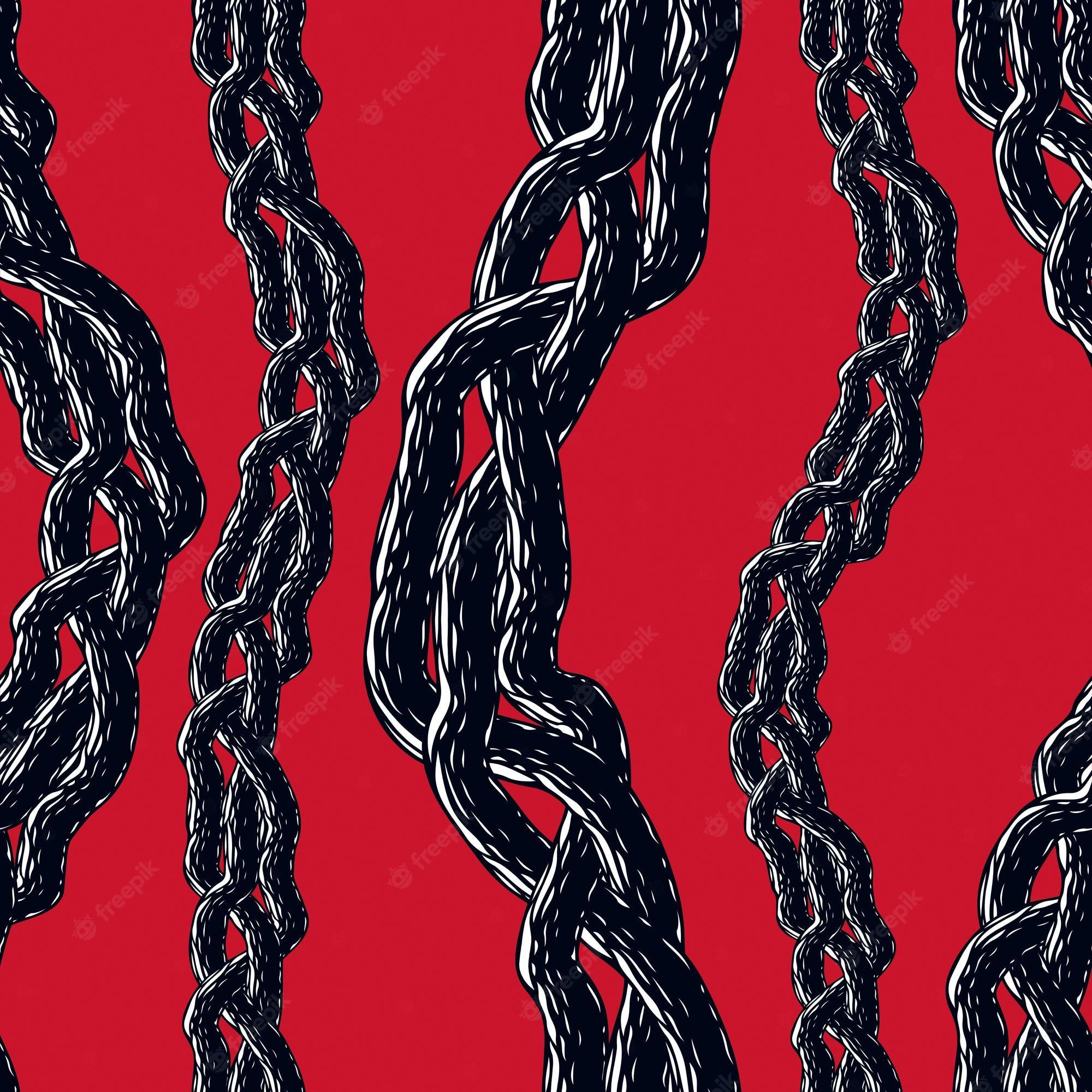 2000x2000 Premium Vector. Disgusting horror art and nightmare seamless pattern, vector background. tangled roots or gut biological life form weird endless illustration. usable for fabric, wallpaper, wrapping, web and print