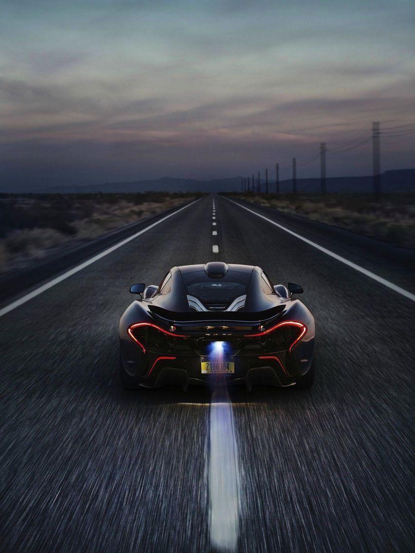 852x1136 Car On Road Wallpaper