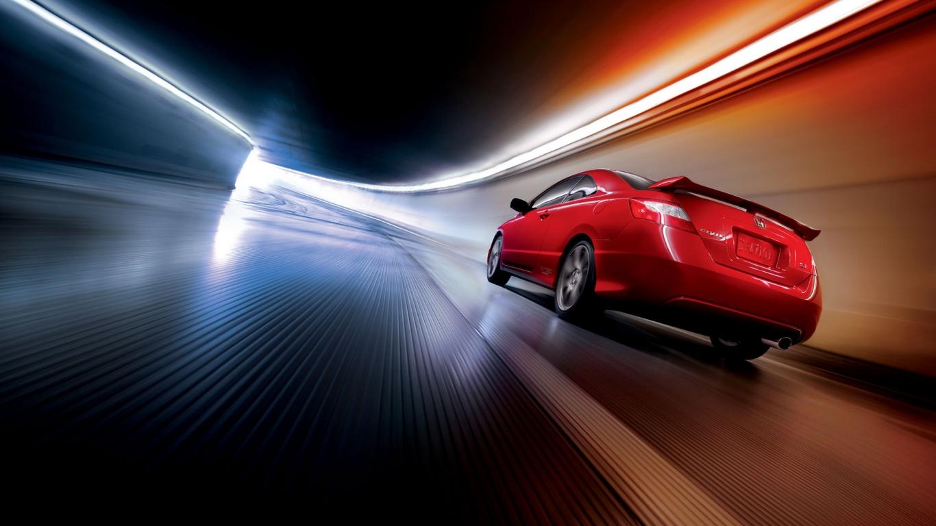 1366x768 Cars On Road Wallpaper